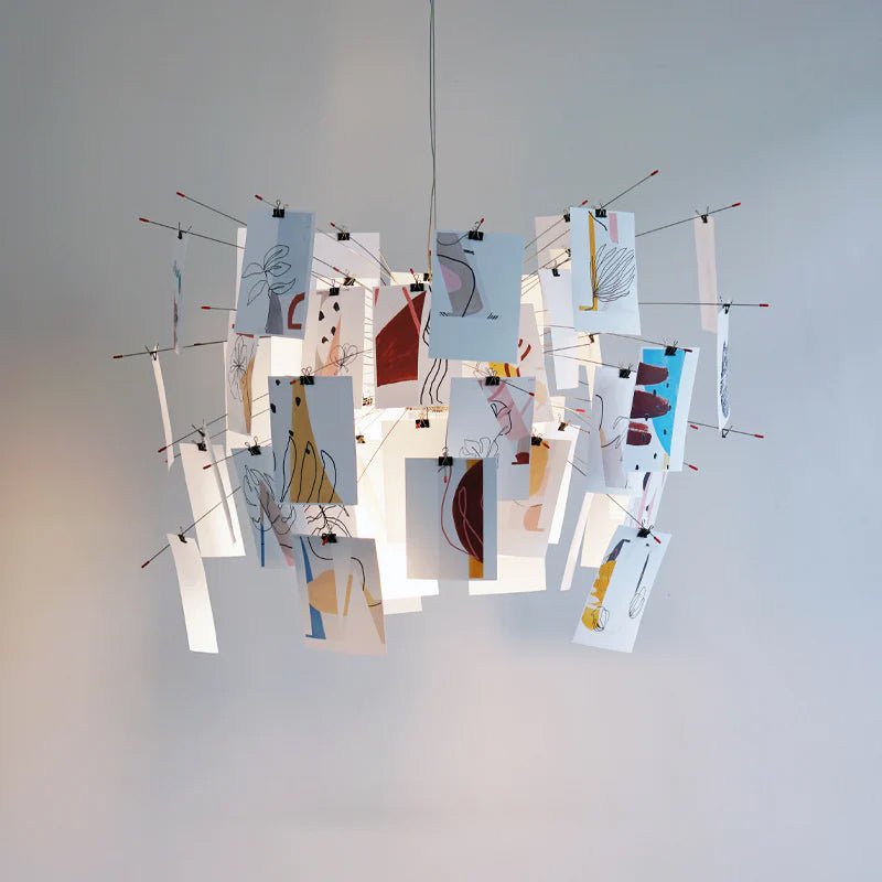Lustra Lustre en Papier Personnalisable Créatif