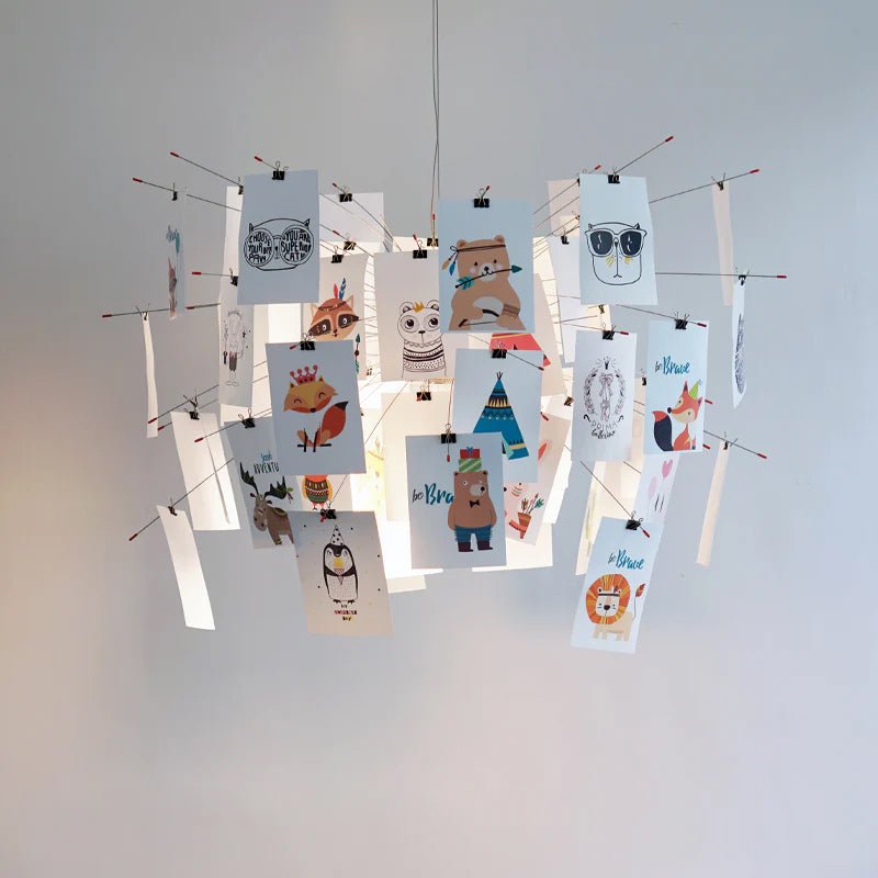 Lustra Lustre en Papier Personnalisable Créatif