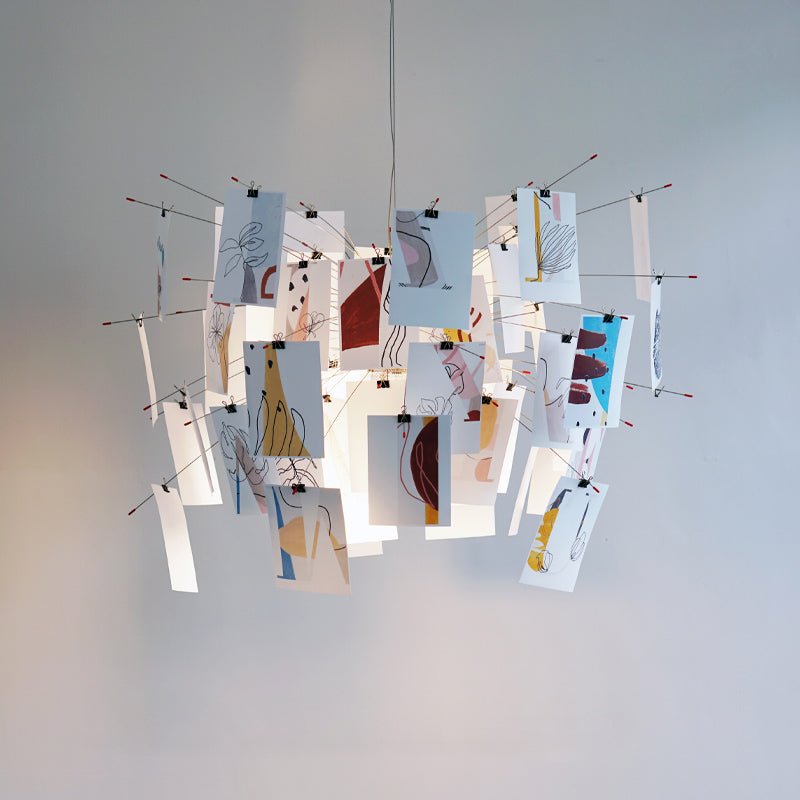 Lustra Lustre en Papier Personnalisable Créatif