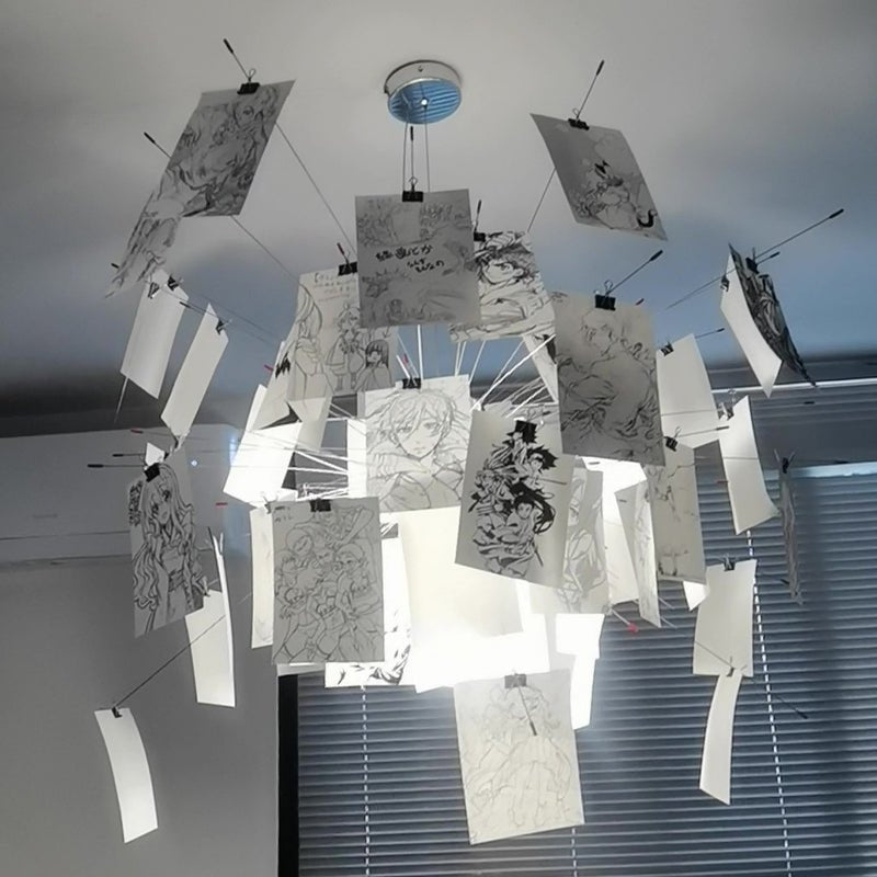 Lustra Lustre en Papier Personnalisable Créatif