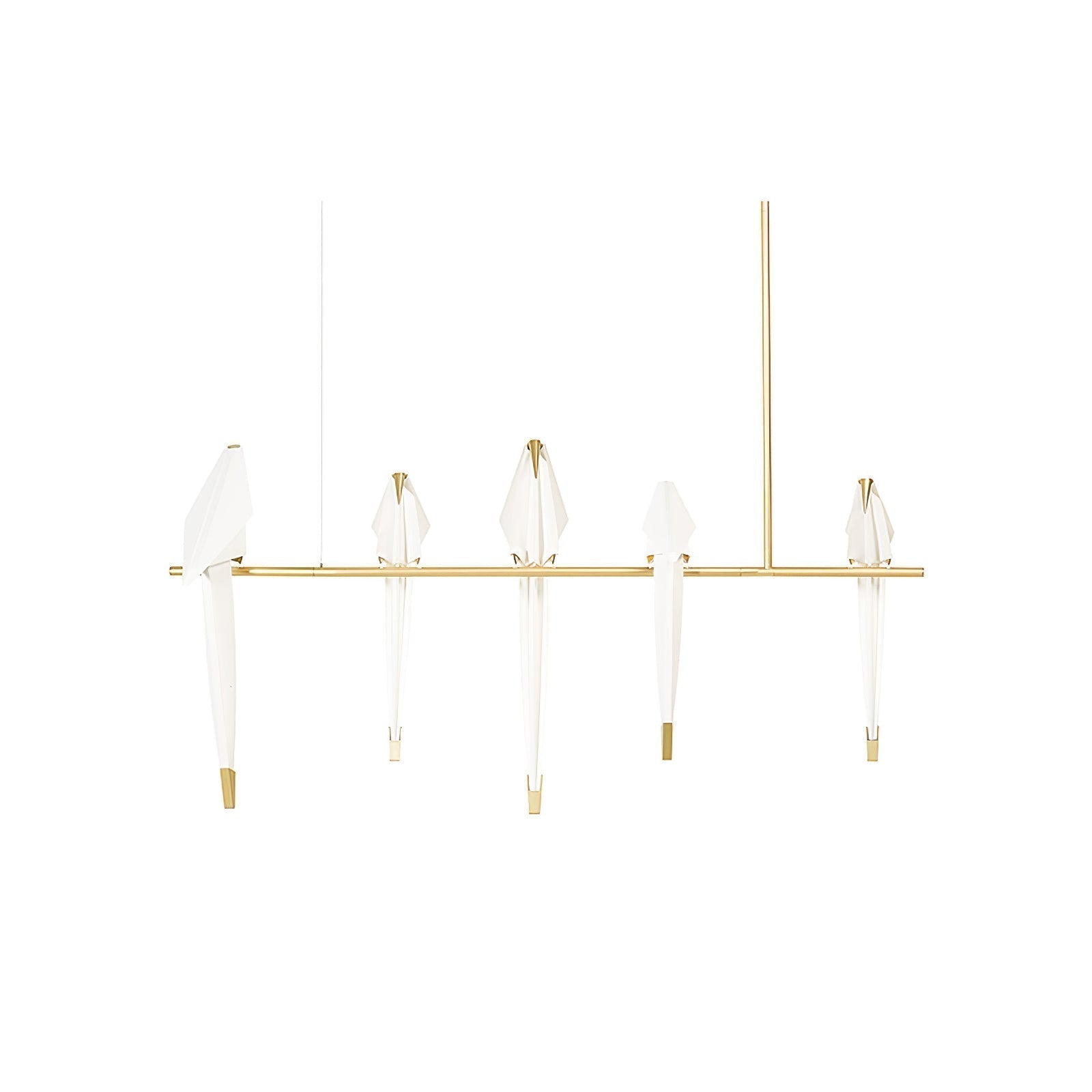 Lustra Lustre Grue en Papier Sculpturale LED