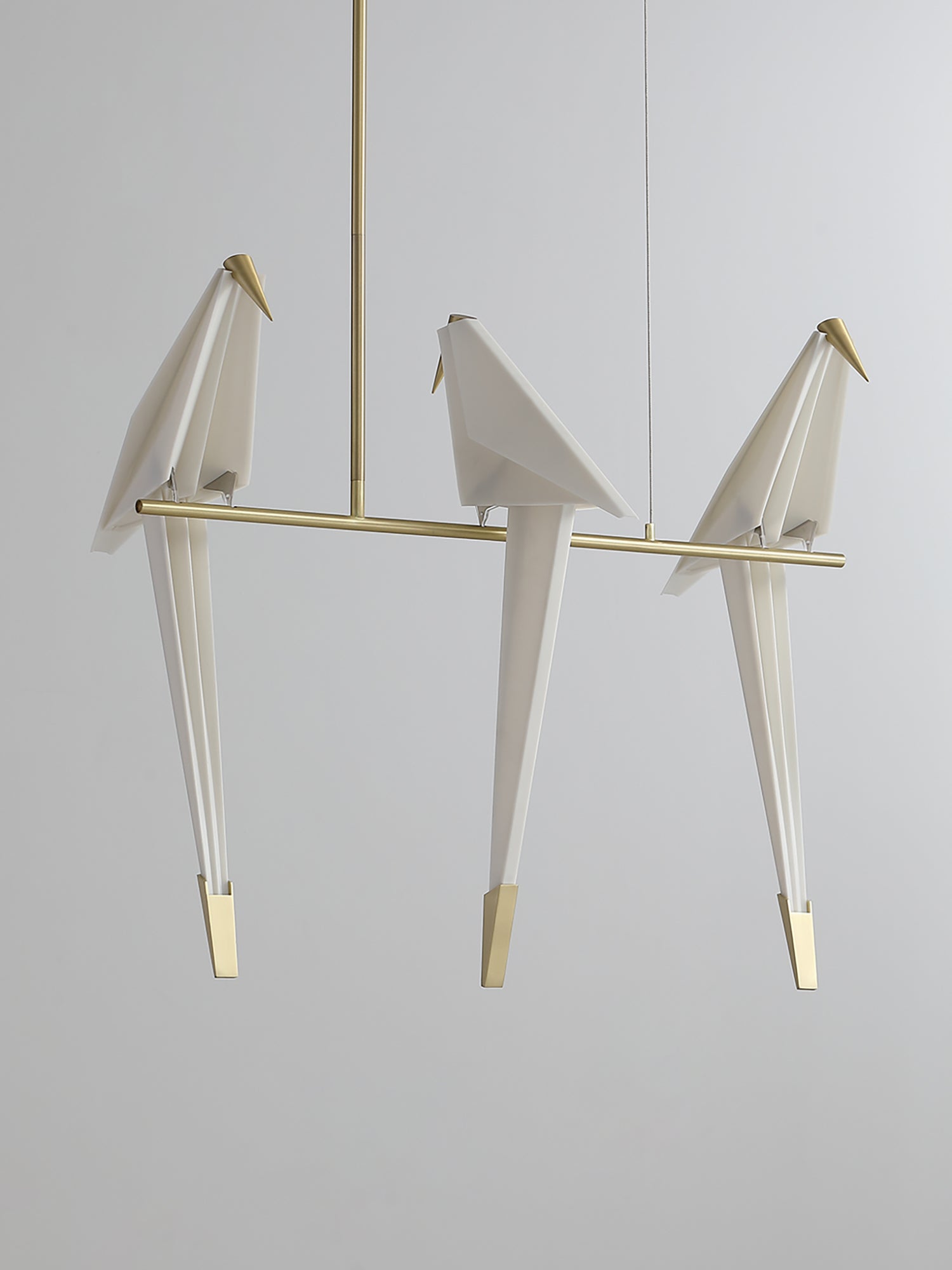 Lustra Lustre Grue en Papier Sculpturale LED