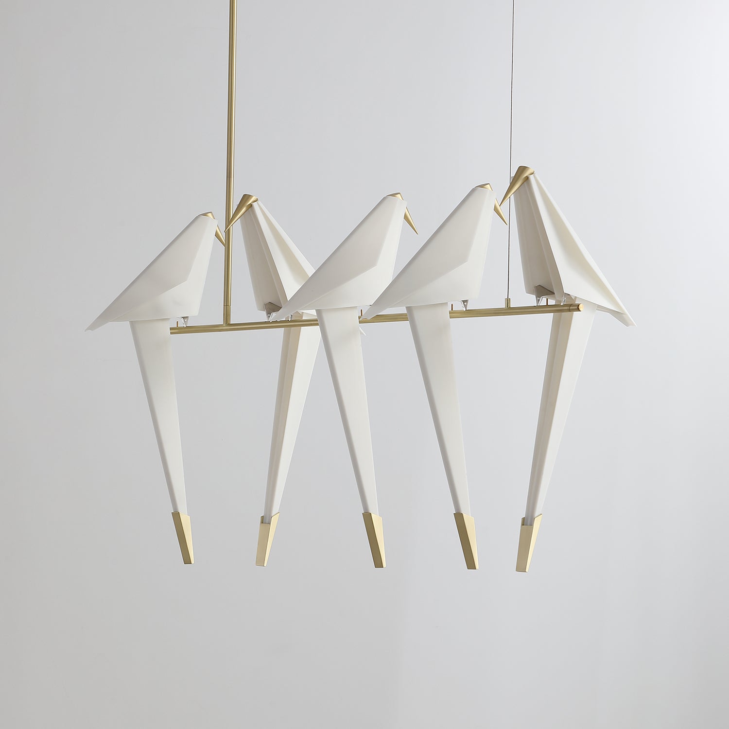 Lustra Lustre Grue en Papier Sculpturale LED
