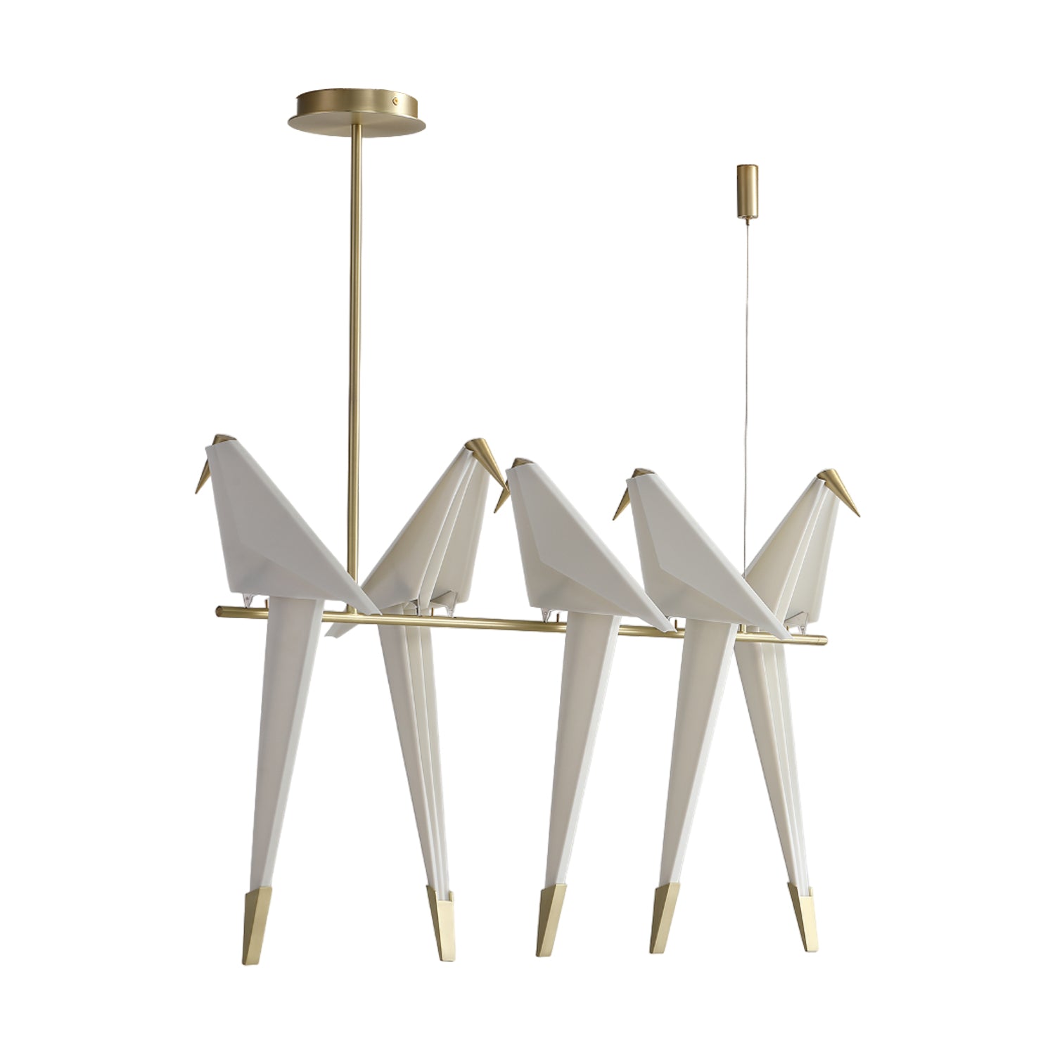 Lustra Lustre Grue en Papier Sculpturale LED