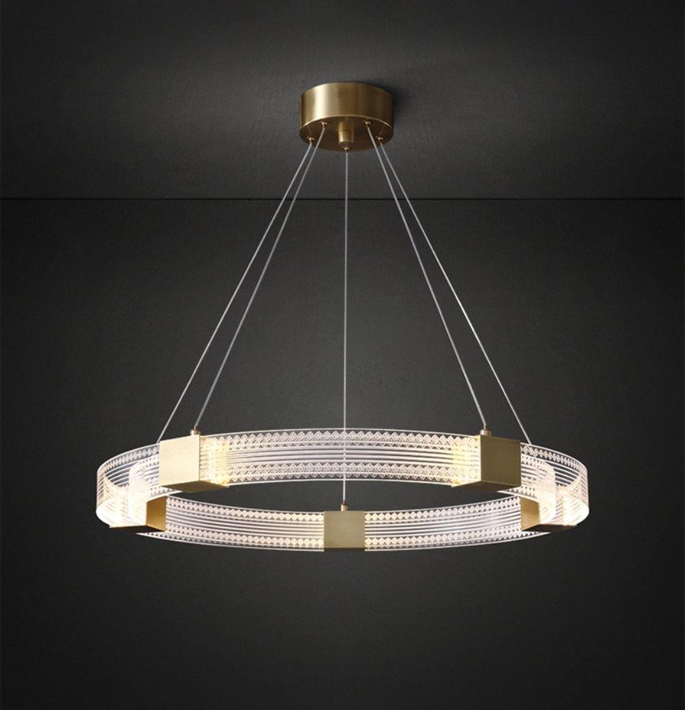 Eurdora Lustre LED Anneau Moderne Minimaliste