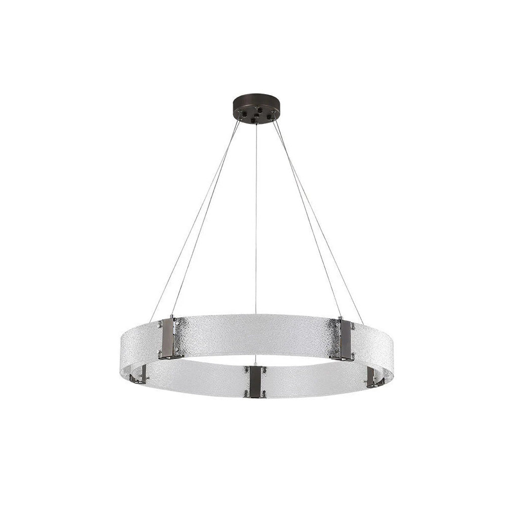Parallel Lustre Verre Anneau Minimaliste Moderne