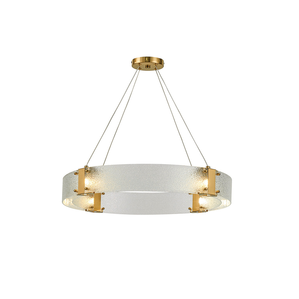 Parallel Lustre Verre Anneau Minimaliste Moderne