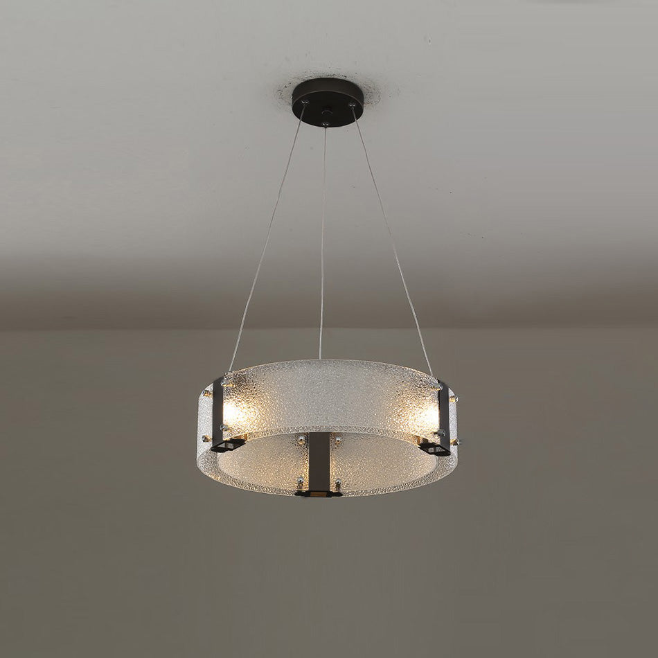 Parallel Lustre Verre Anneau Minimaliste Moderne
