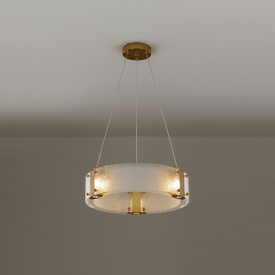Parallel Lustre Verre Anneau Minimaliste Moderne