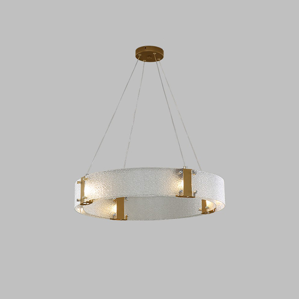 Parallel Lustre Verre Anneau Minimaliste Moderne
