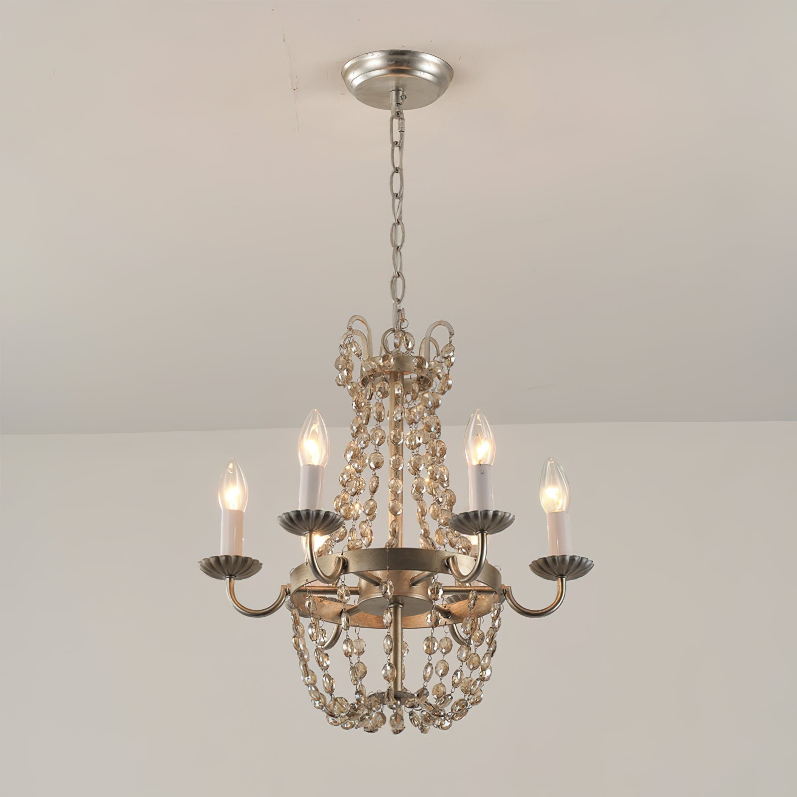 Oraeisra Lustre Cristal Marché Aux Puces Vintage