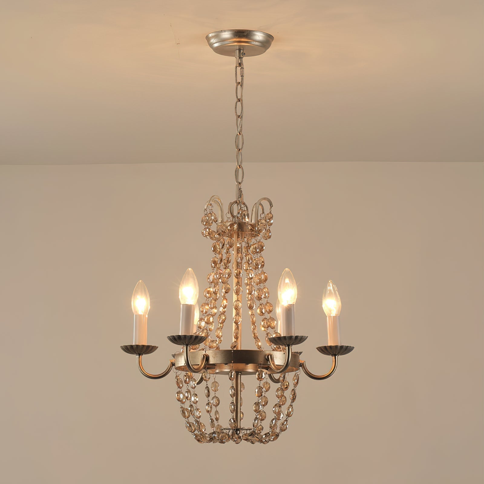Oraeisra Lustre Cristal Marché Aux Puces Vintage