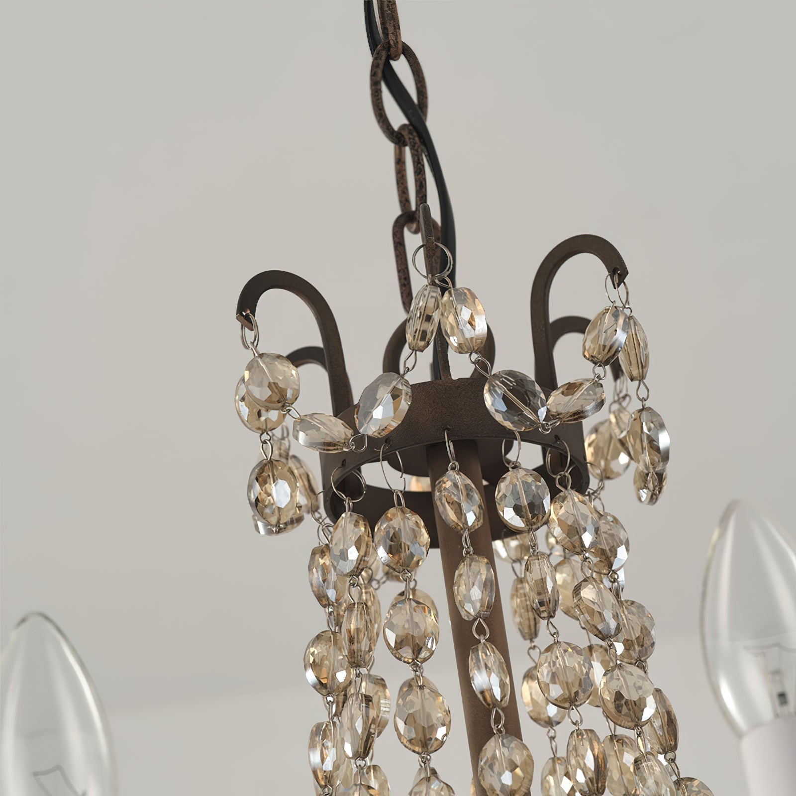 Oraeisra Lustre Cristal Marché Aux Puces Vintage