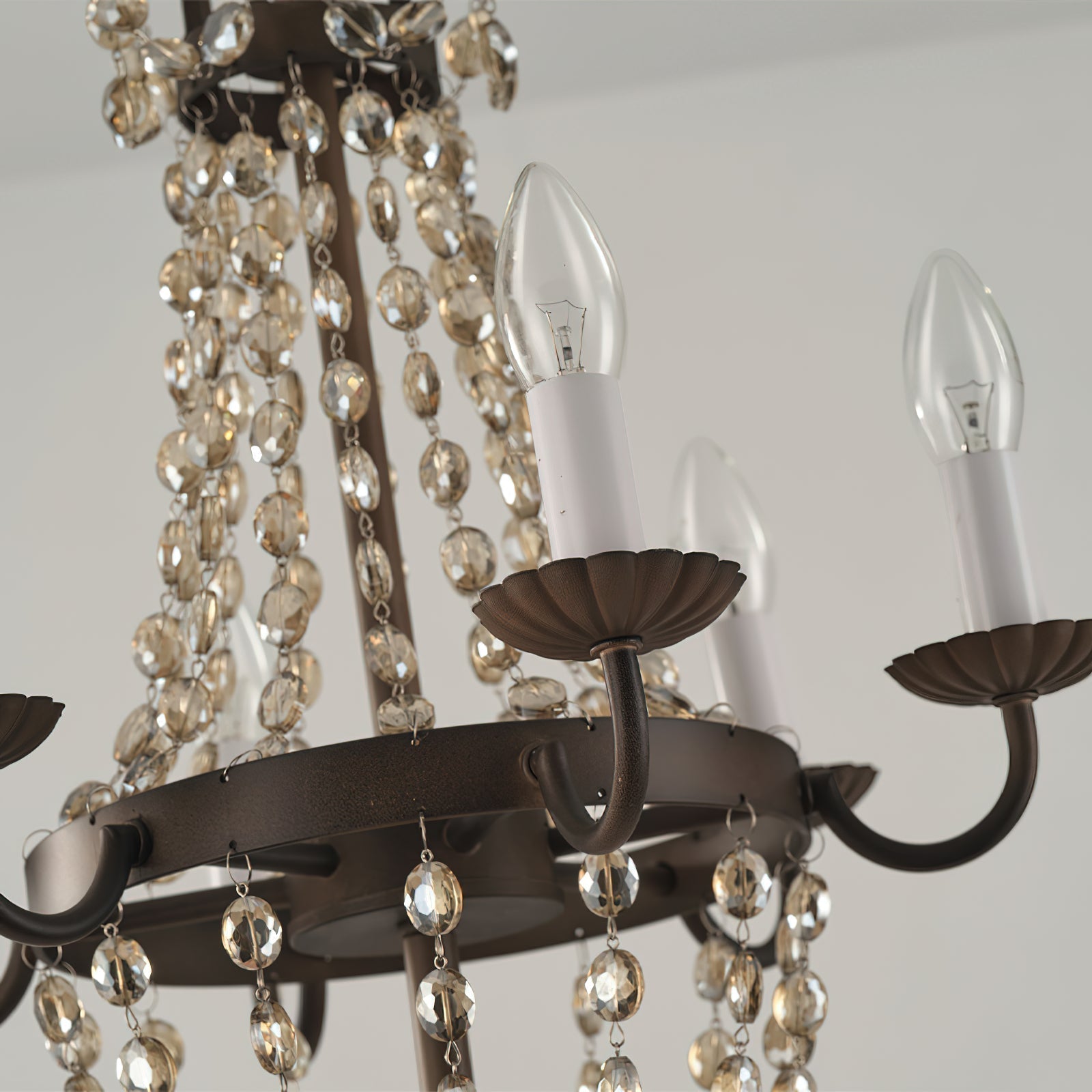 Oraeisra Lustre Cristal Marché Aux Puces Vintage