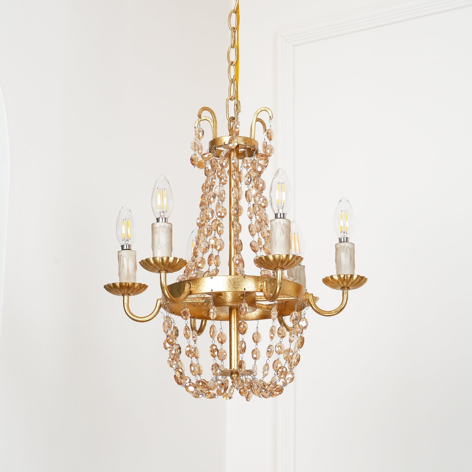 Oraeisra Lustre Cristal Marché Aux Puces Vintage