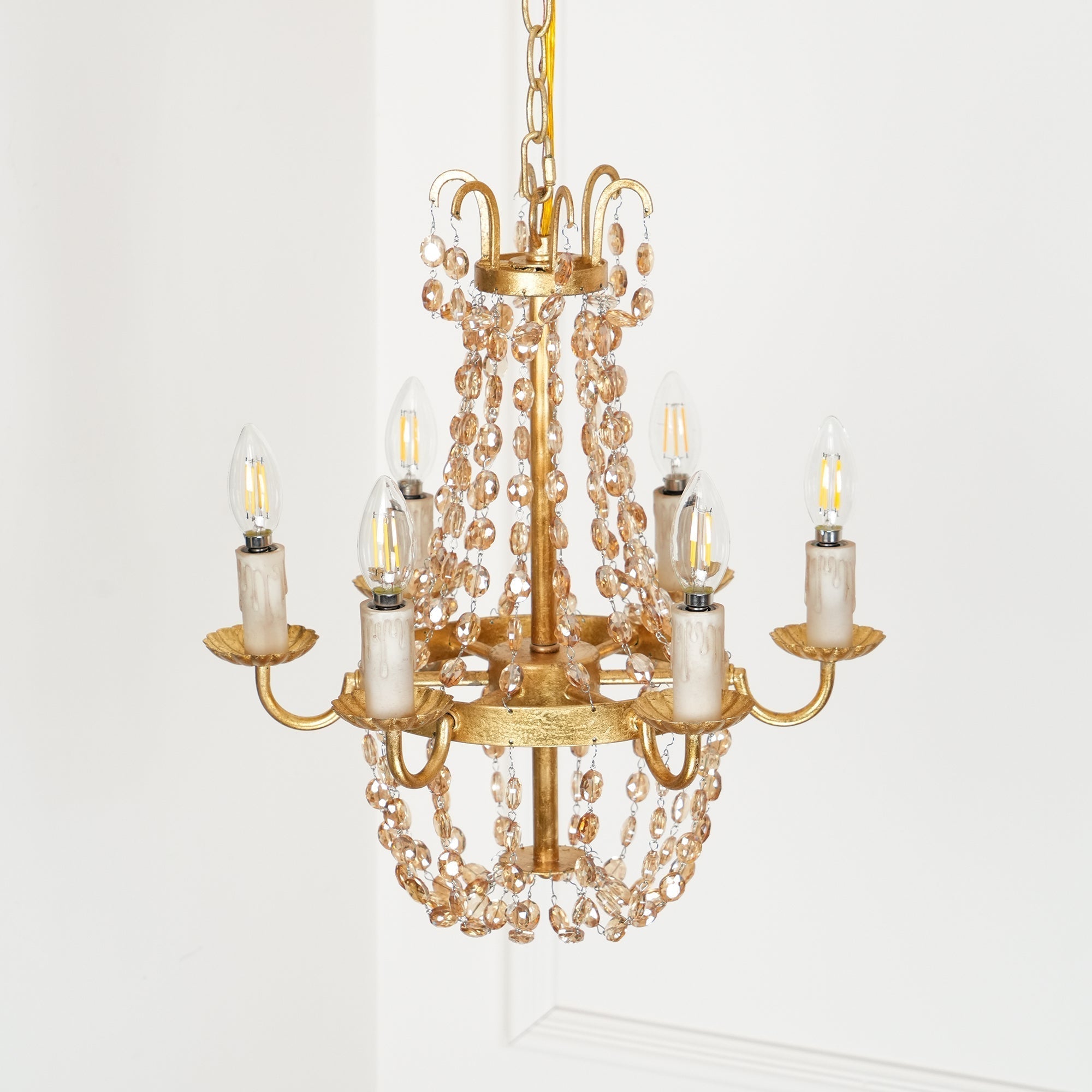 Oraeisra Lustre Cristal Marché Aux Puces Vintage