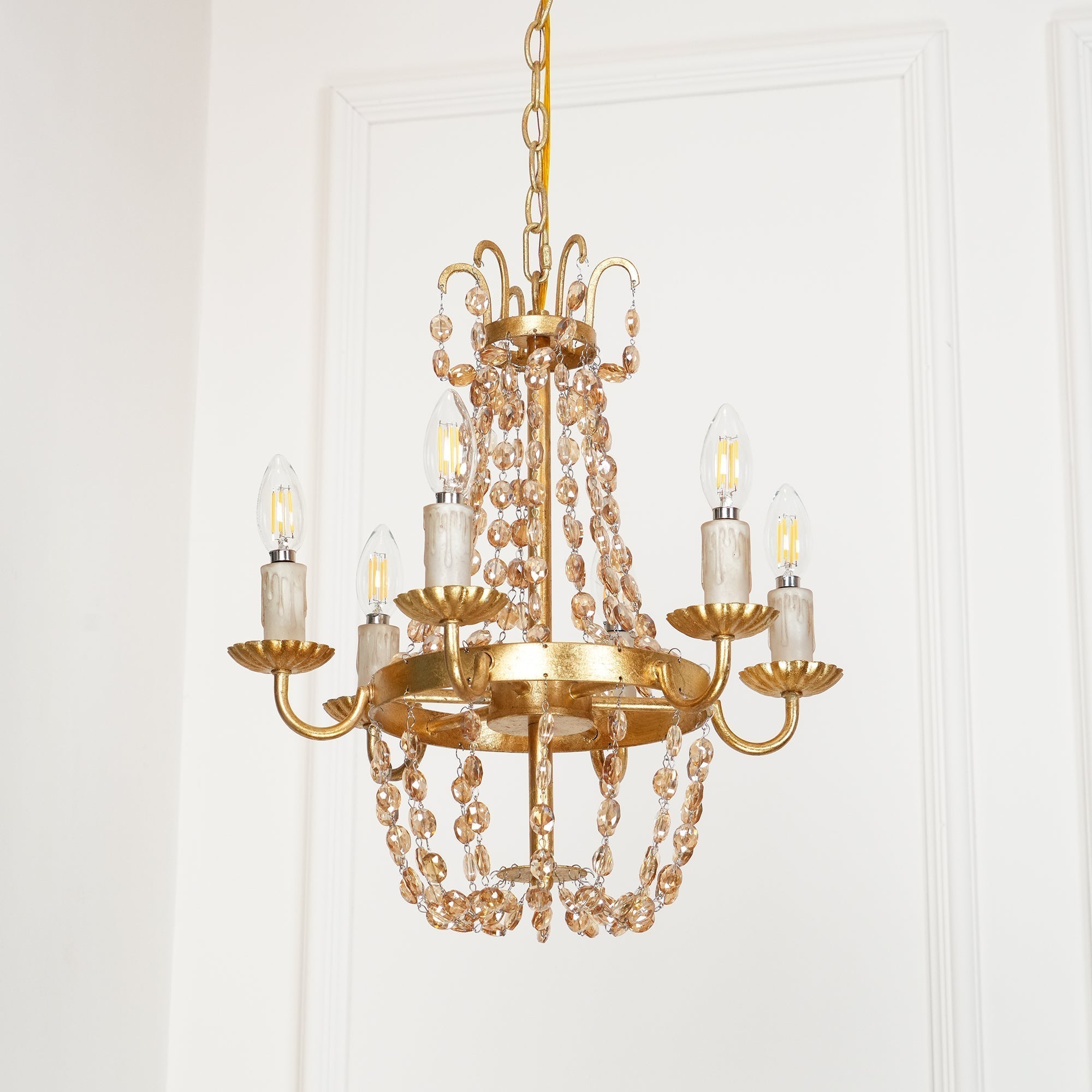 Oraeisra Lustre Cristal Marché Aux Puces Vintage