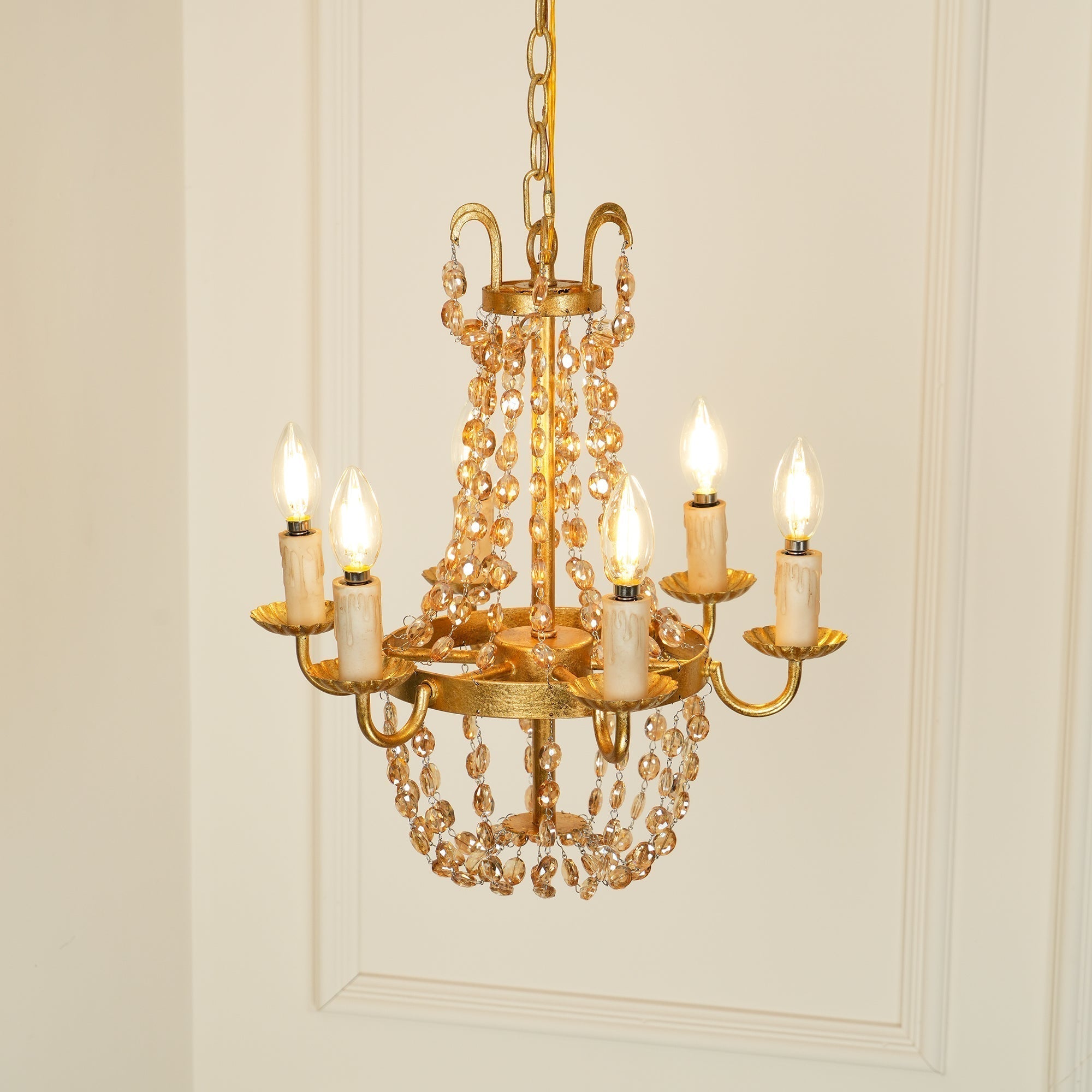 Oraeisra Lustre Cristal Marché Aux Puces Vintage