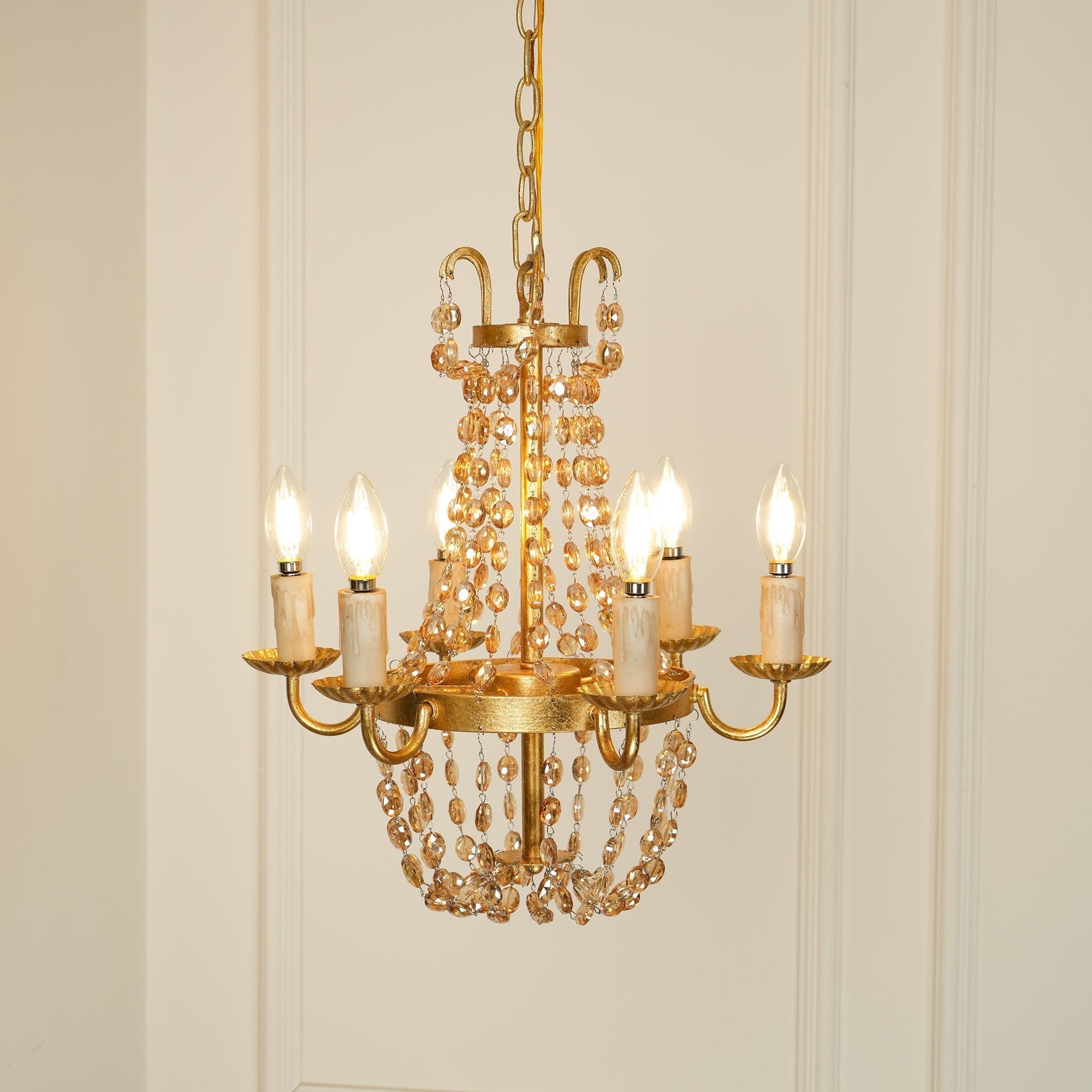 Oraeisra Lustre Cristal Marché Aux Puces Vintage
