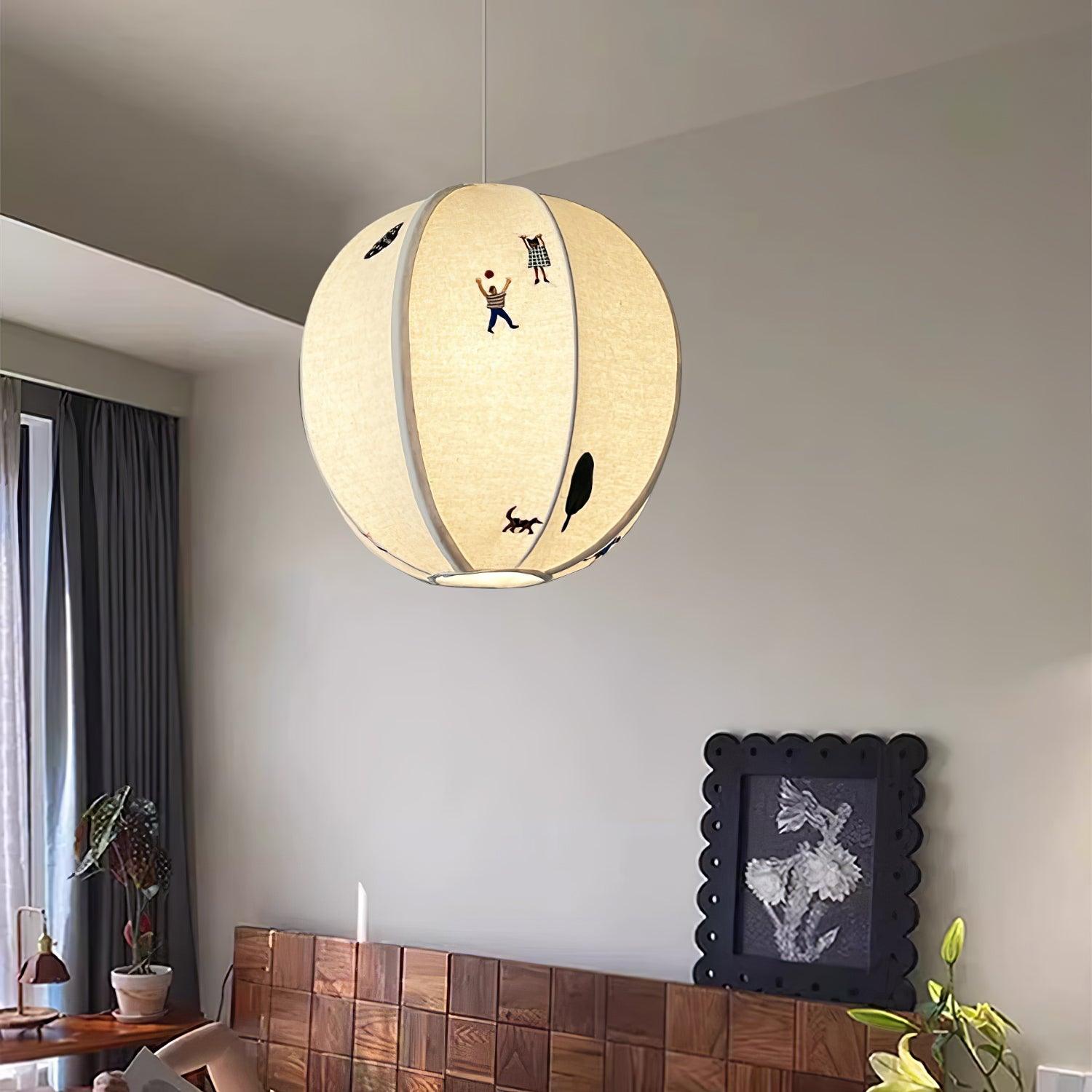 Zelarace Suspension Moderne en Tissu