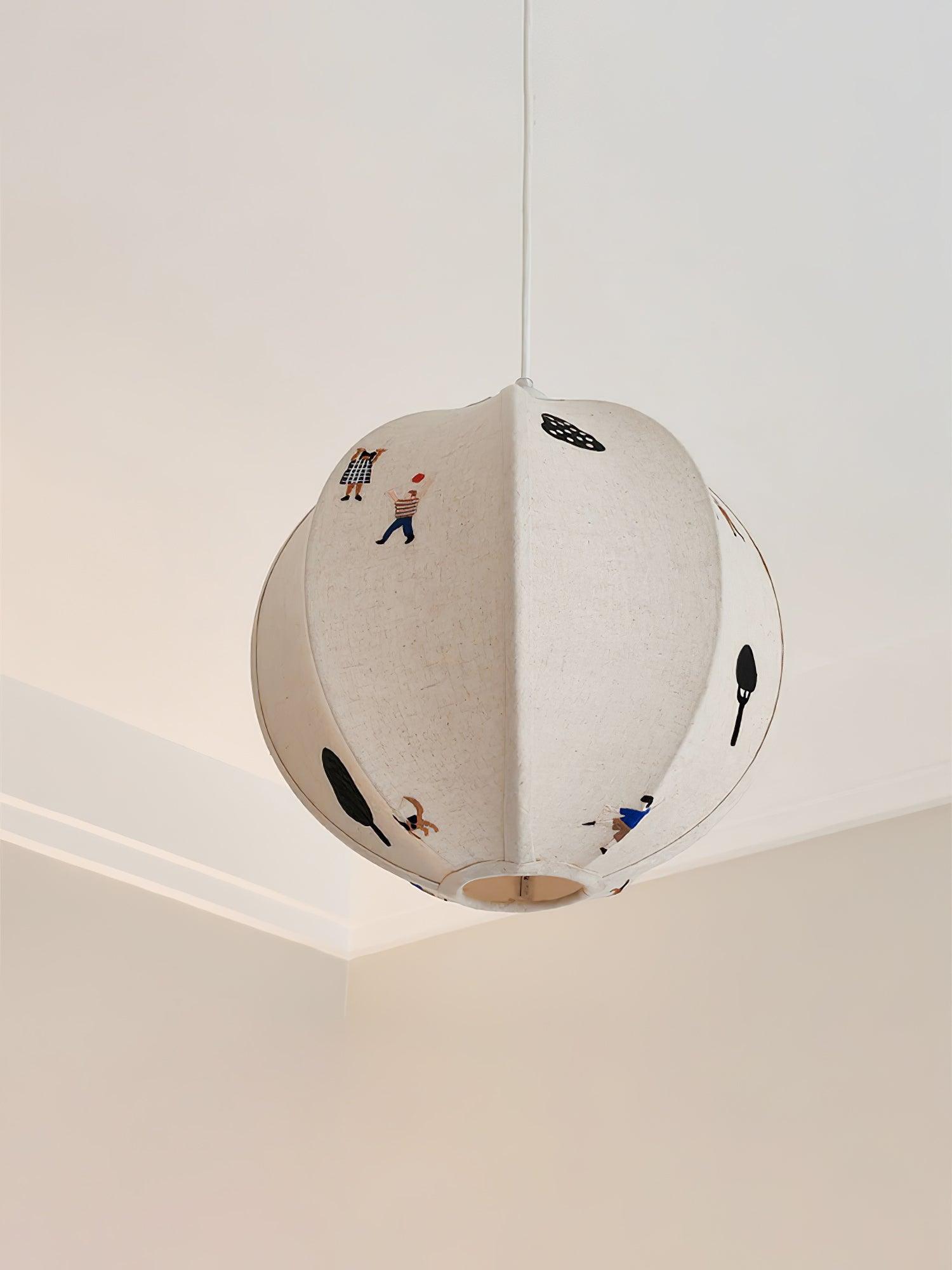 Zelarace Suspension Moderne en Tissu
