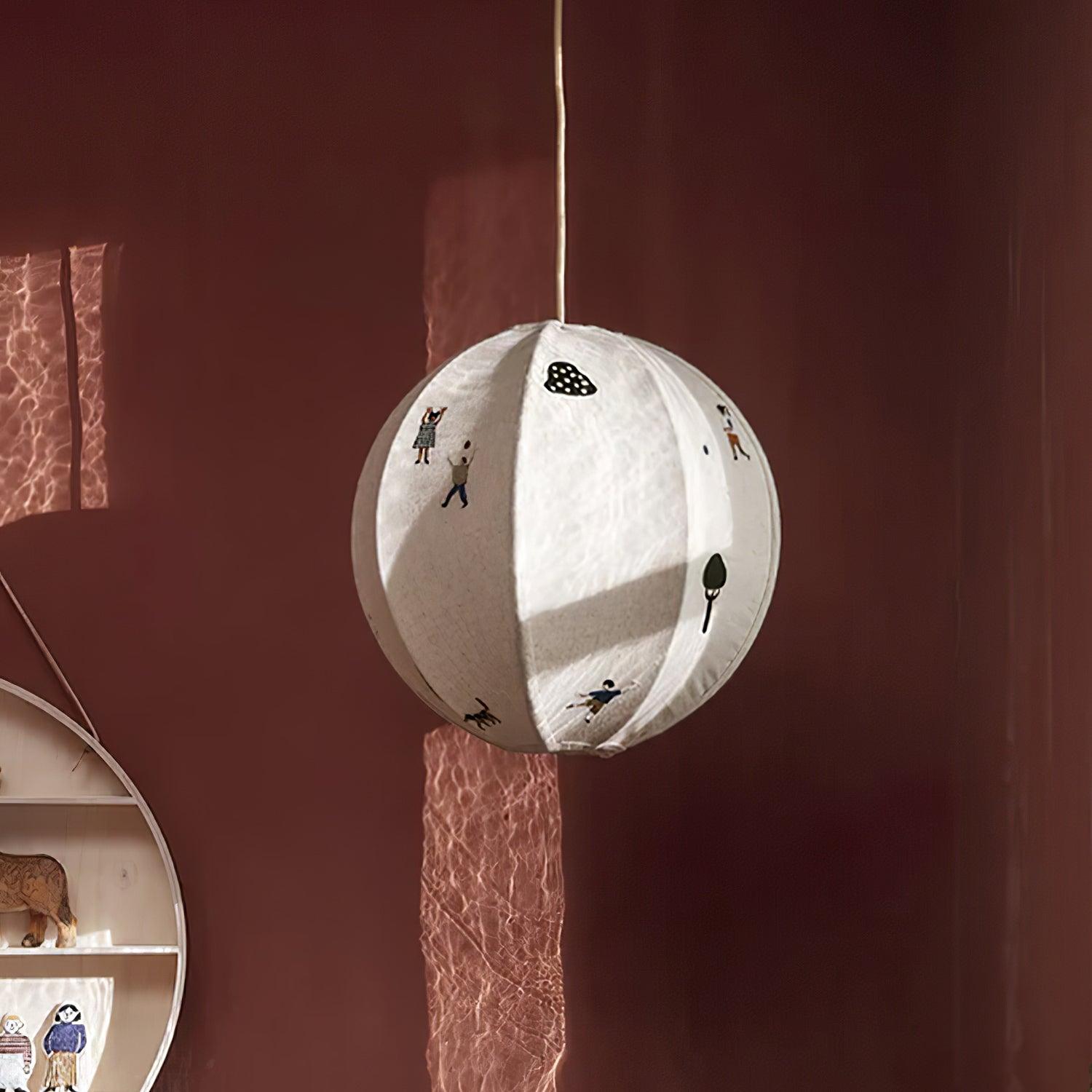 Zelarace Suspension Moderne en Tissu
