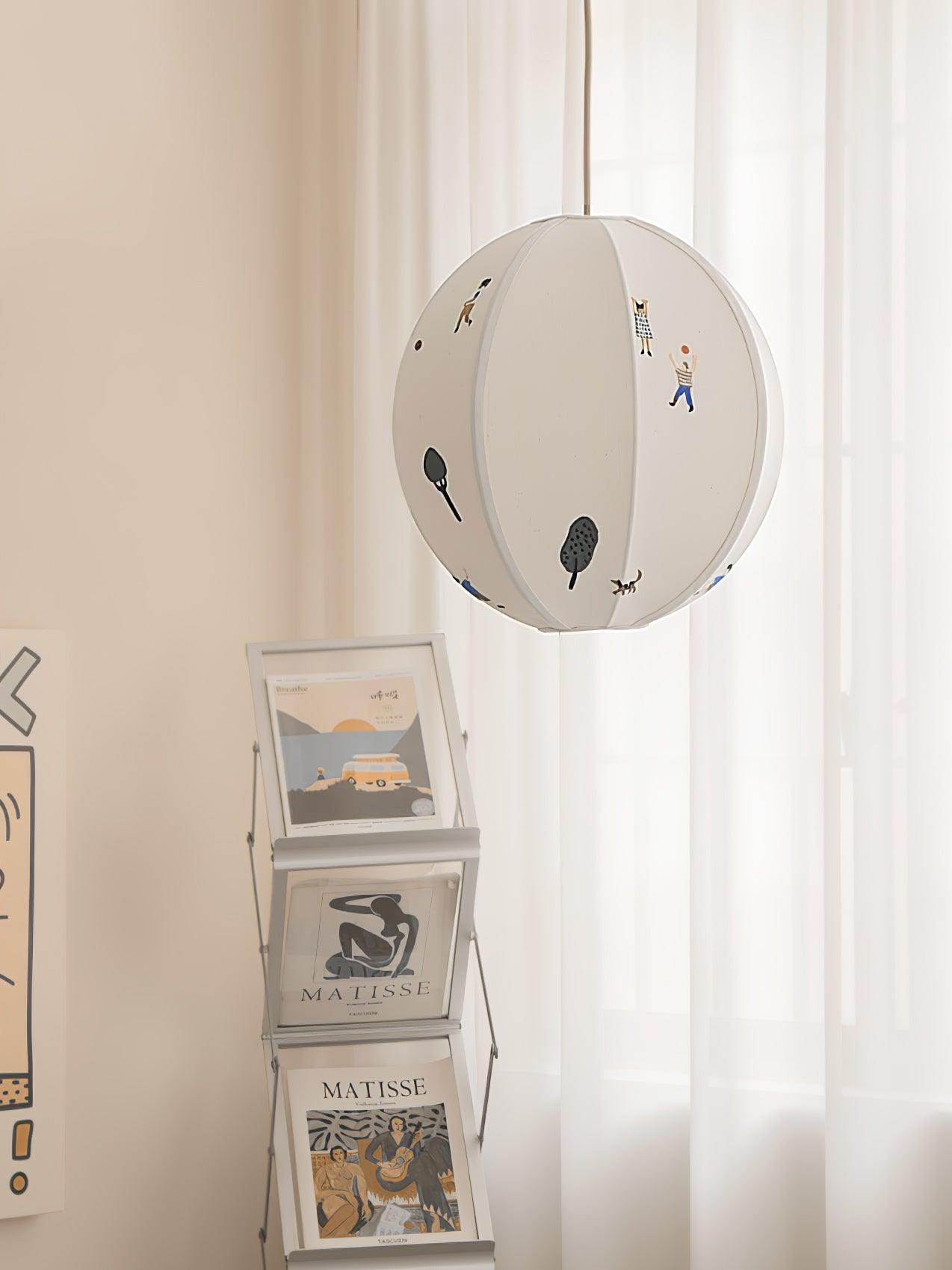 Zelarace Suspension Moderne en Tissu