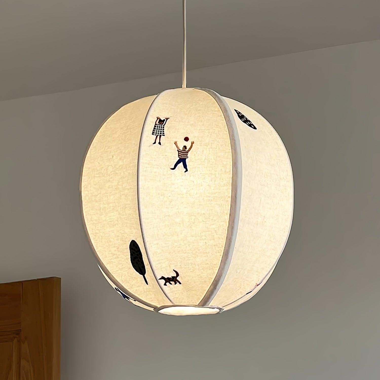 Zelarace Suspension Moderne en Tissu