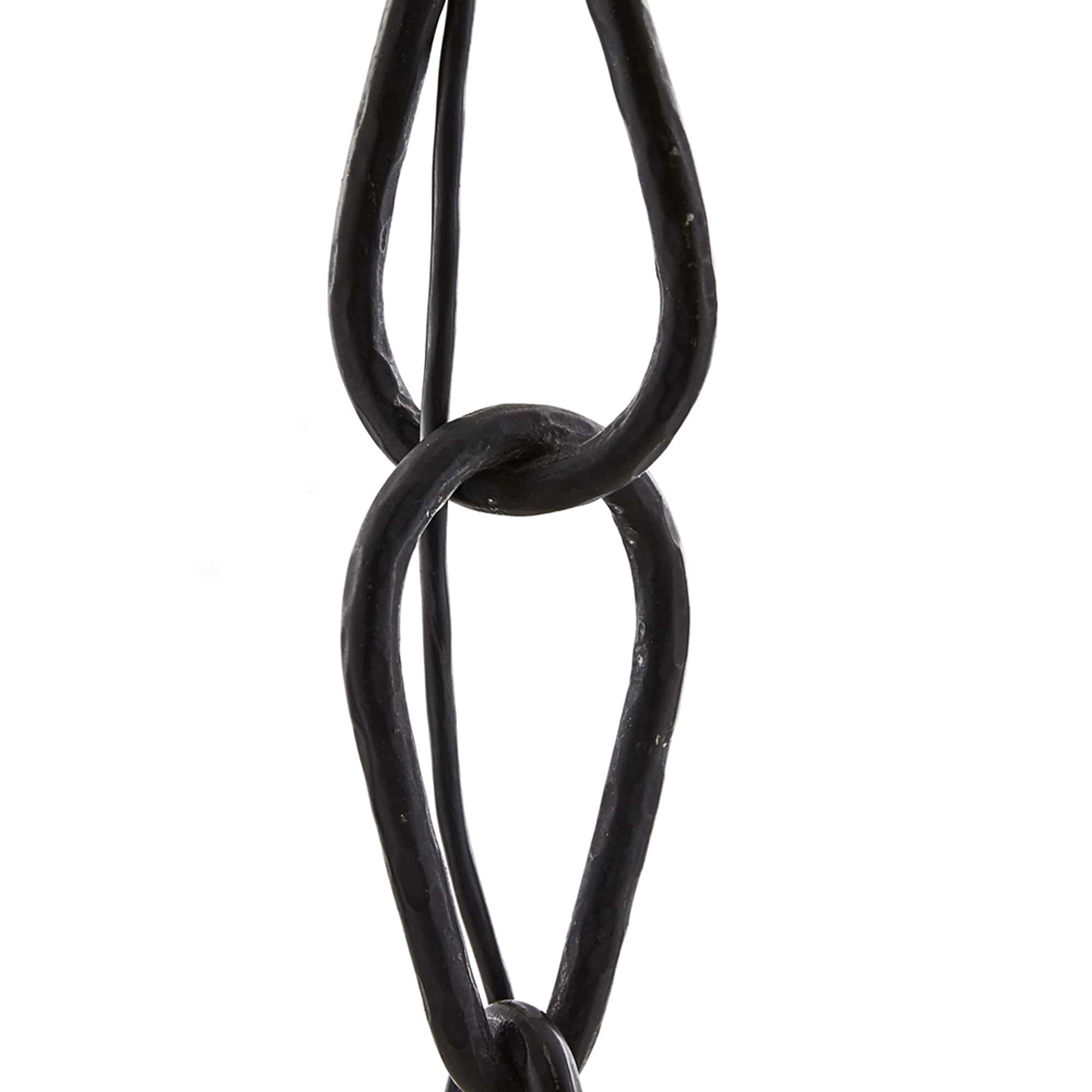 Zesilira Suspension Tissu Noir Vintage Nordic