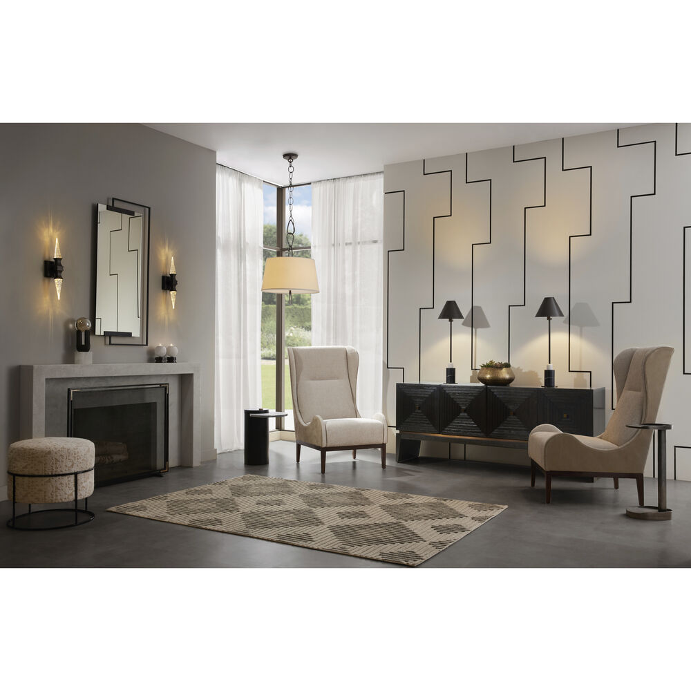 Zesilira Suspension Tissu Noir Vintage Nordic