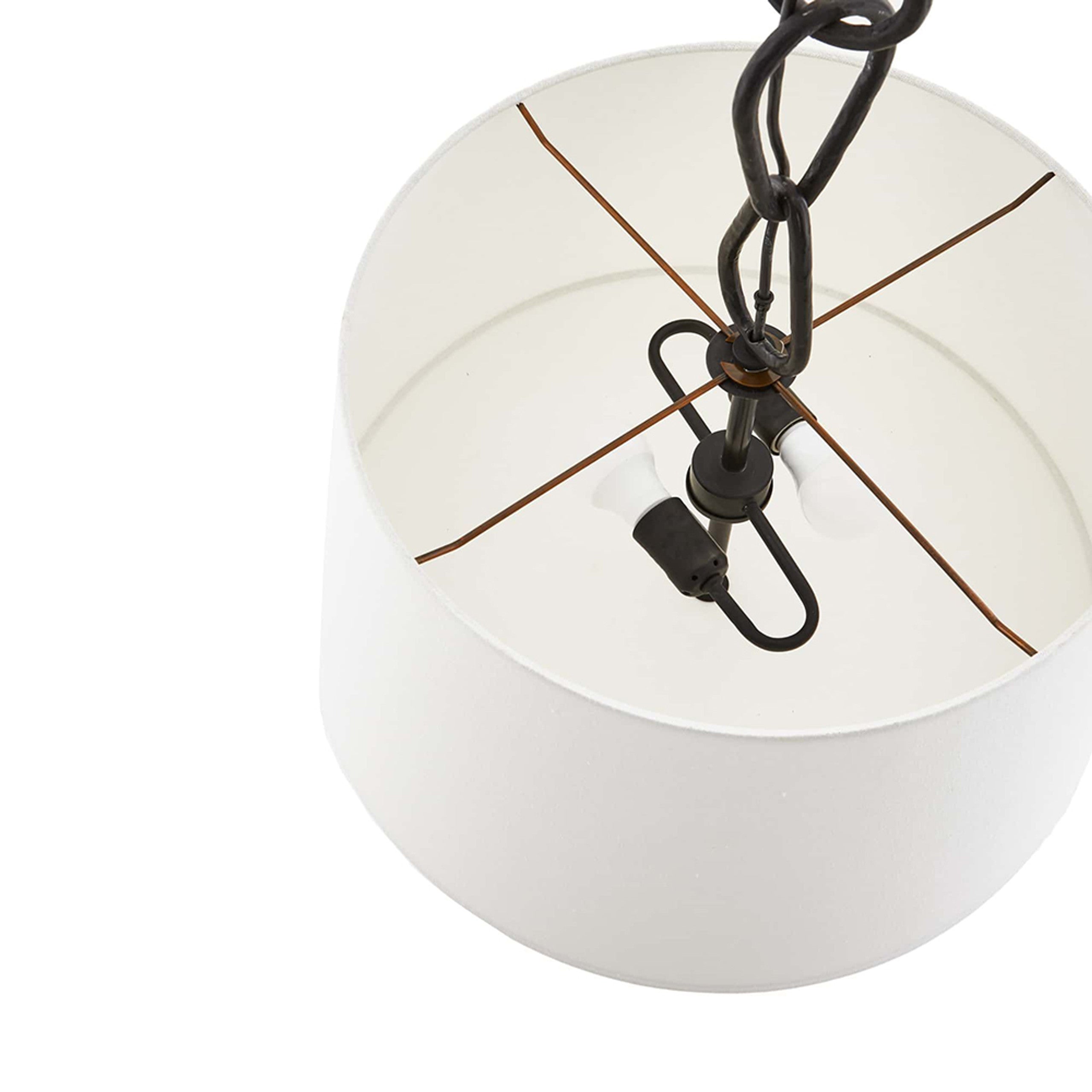 Zesilira Suspension Tissu Noir Vintage Nordic