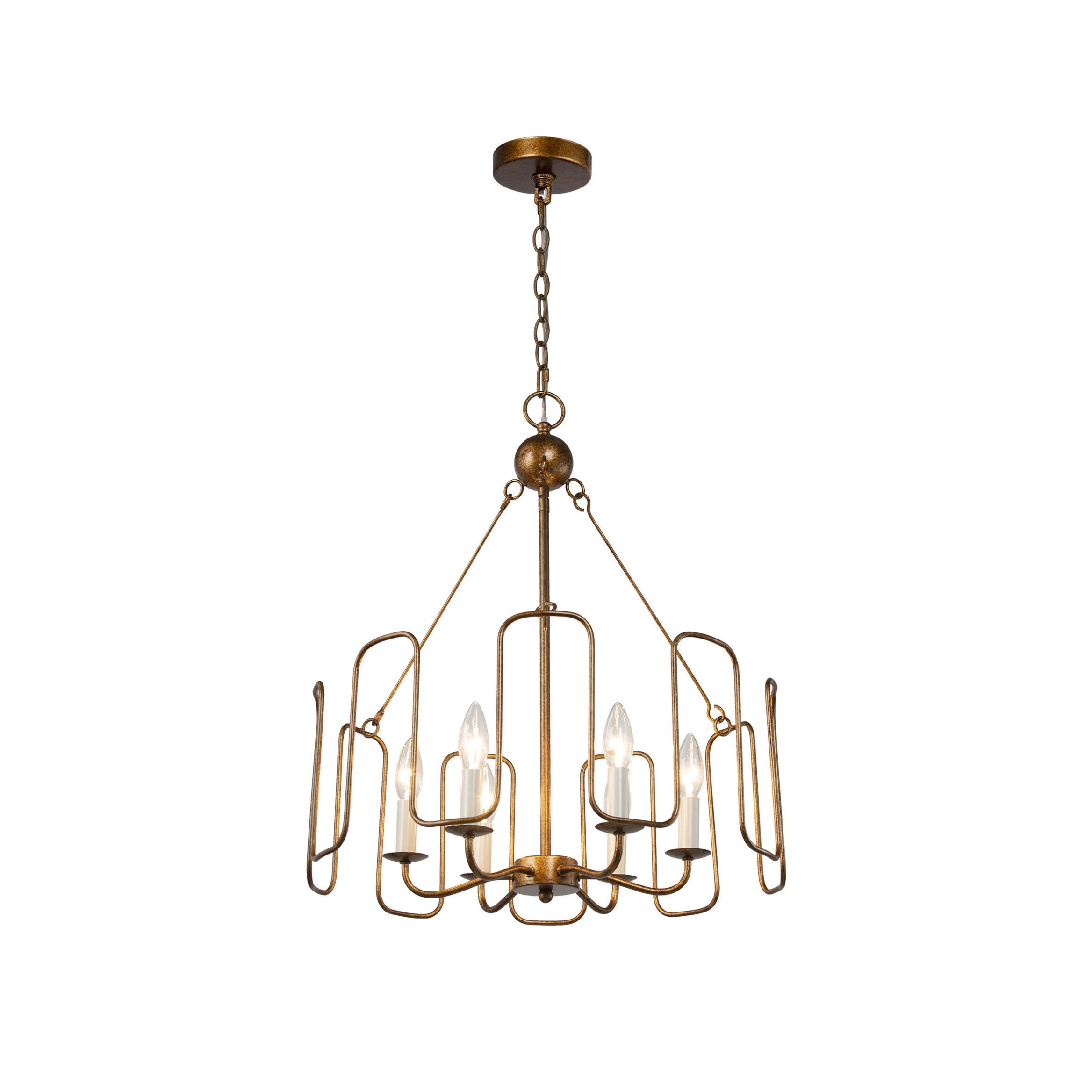 Cocaryra Lustre Métal Industriel Vintage