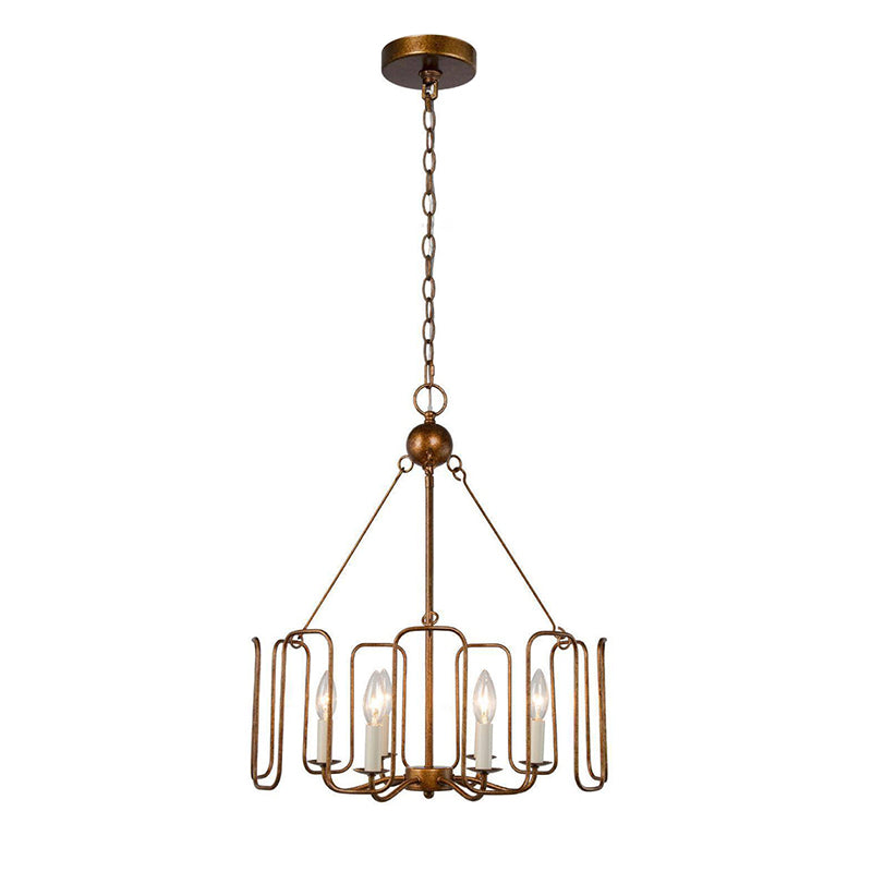 Cocaryra Lustre Métal Industriel Vintage