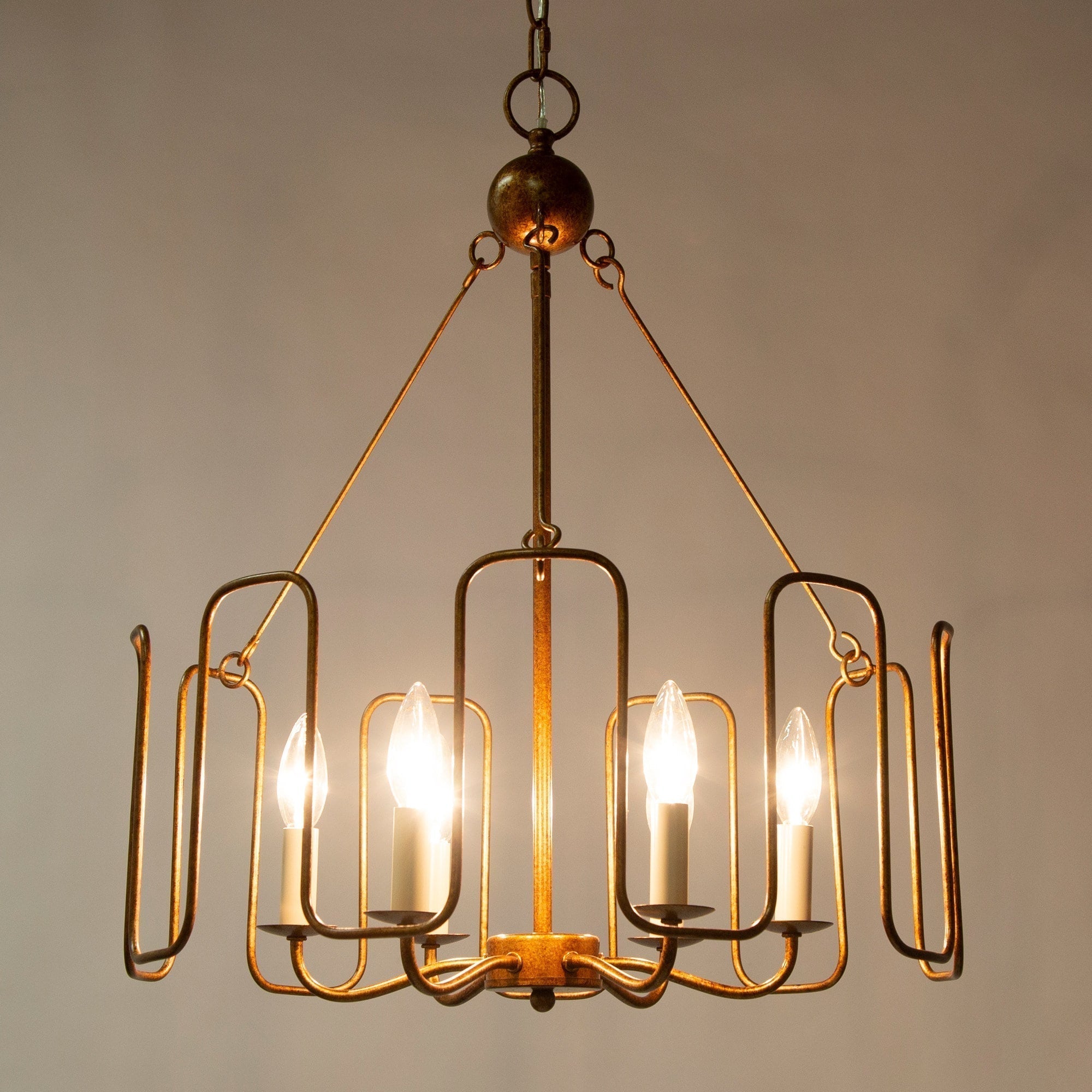 Cocaryra Lustre Métal Industriel Vintage