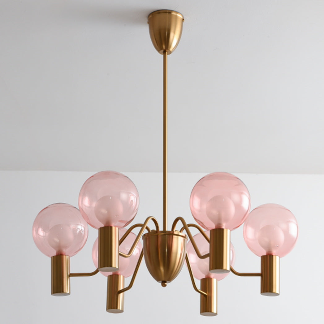 Evmarara Postmodern Luxury Metal Glass Lustre
