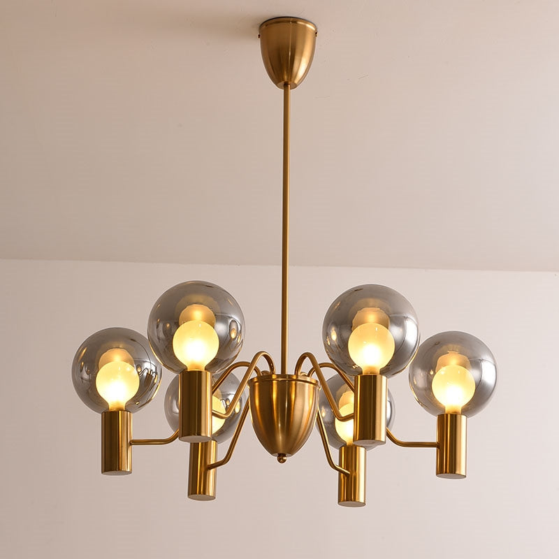 Evmarara Postmodern Luxury Metal Glass Lustre