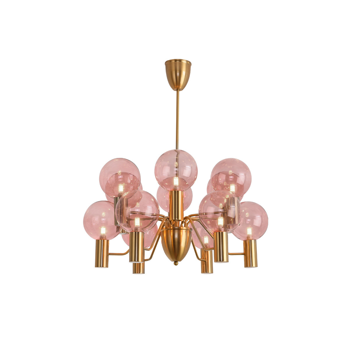Evmarara Postmodern Luxury Metal Glass Lustre