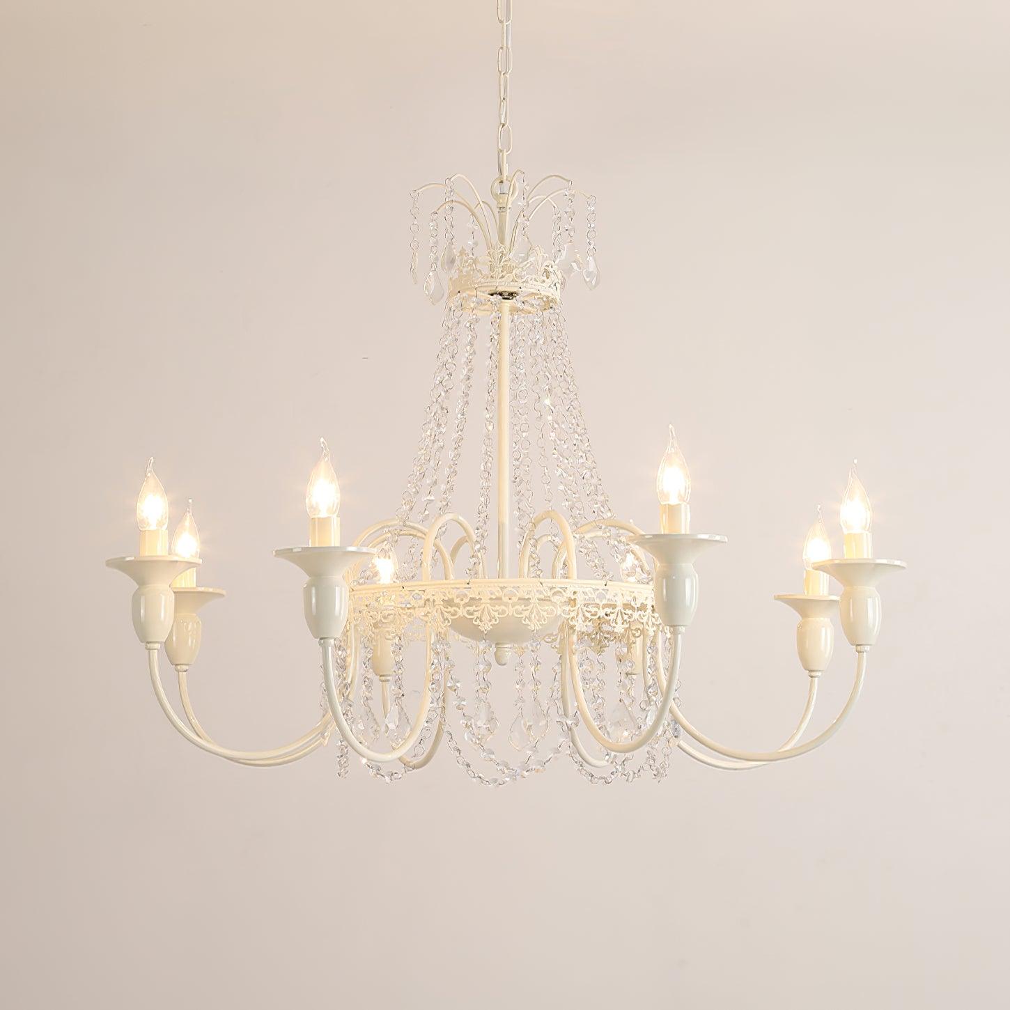Lustra Lustre Franges en Cristal