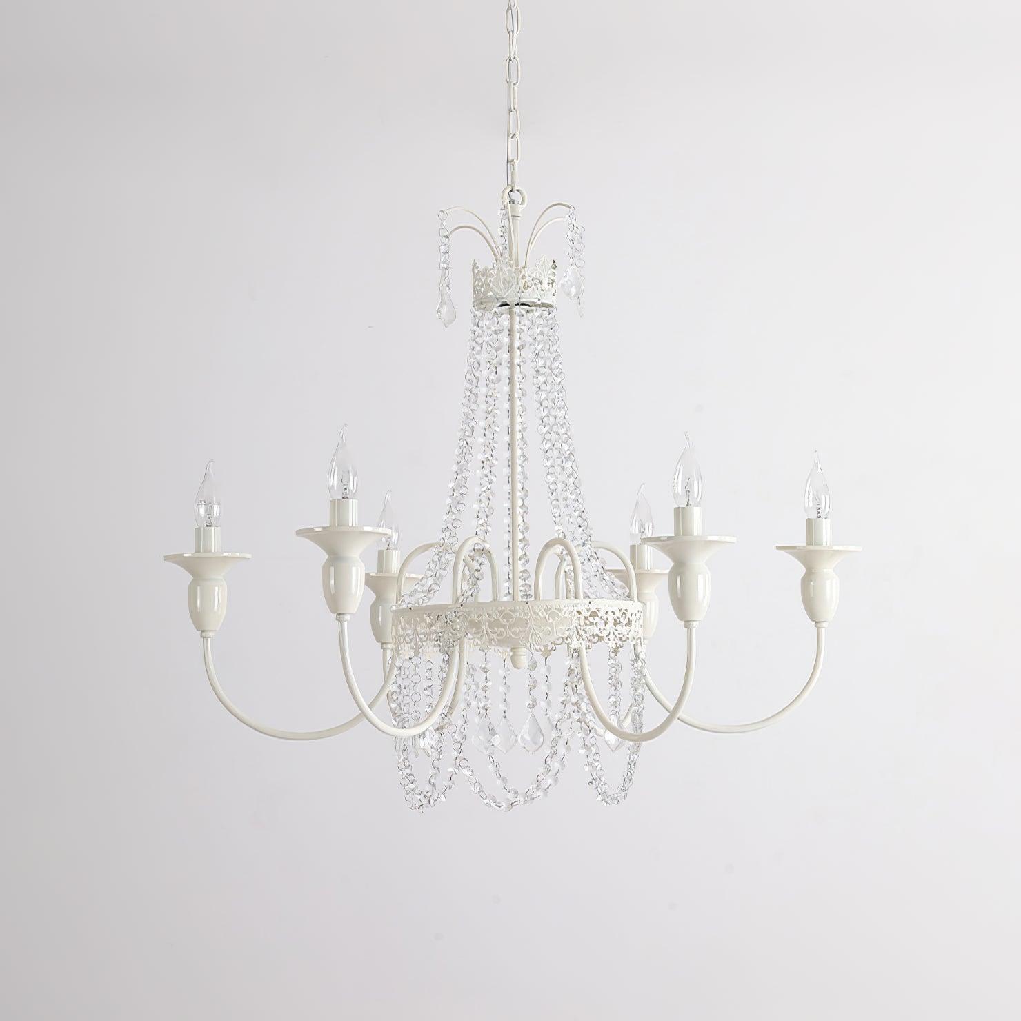 Lustra Lustre Franges en Cristal