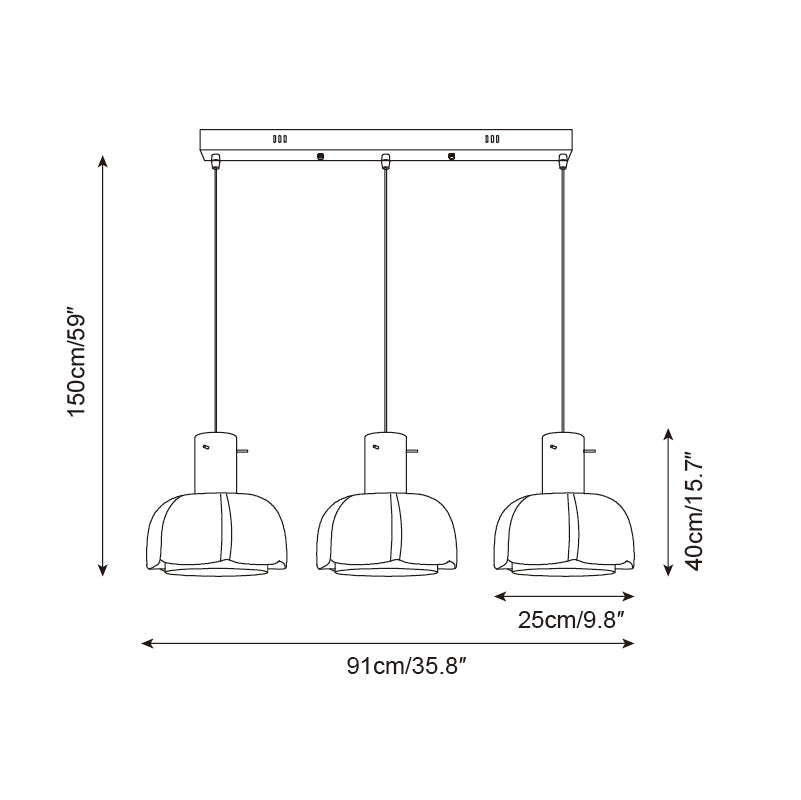 Pavina Suspension Fleur Pastel Brillante