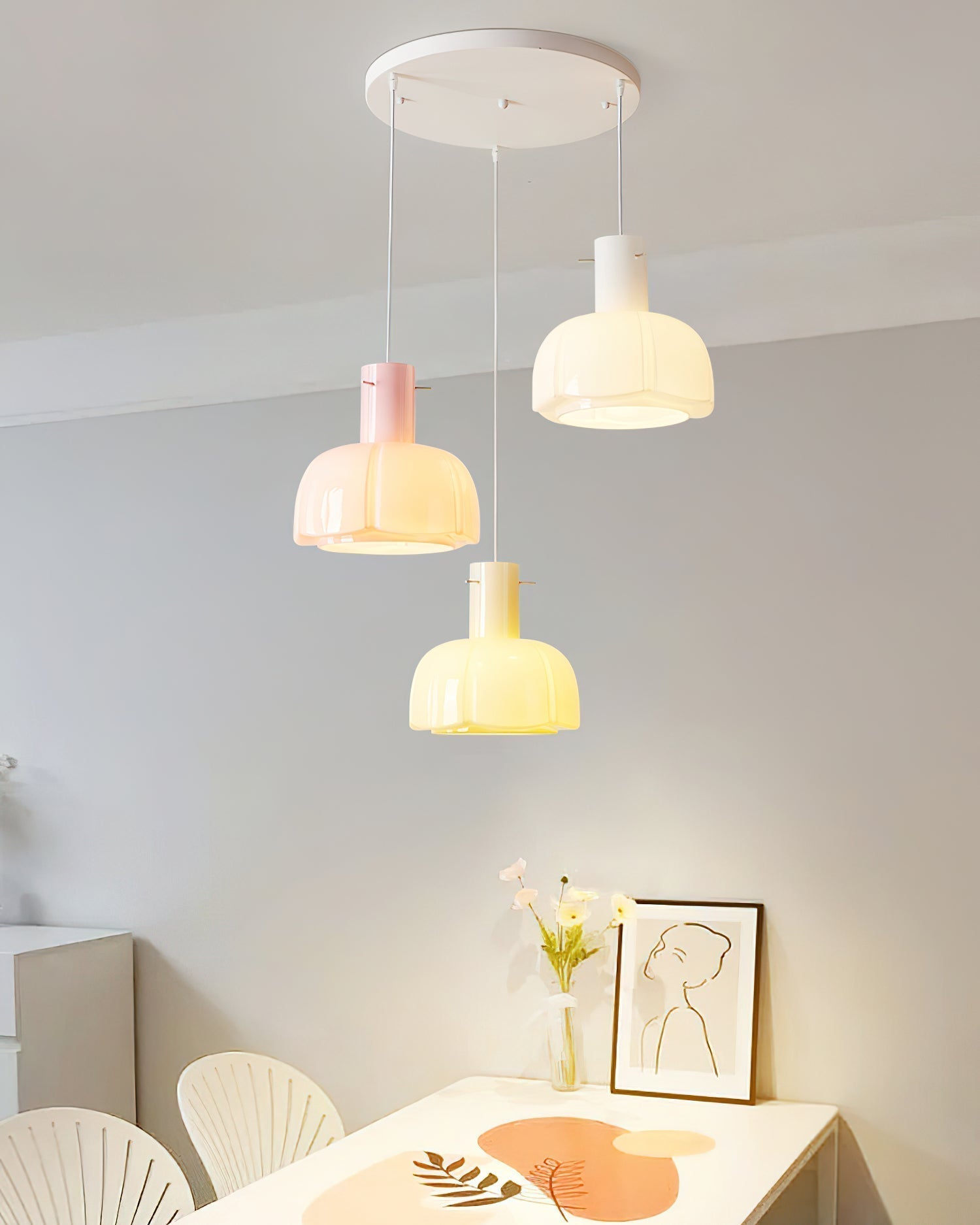 Pavina Suspension Fleur Pastel Brillante