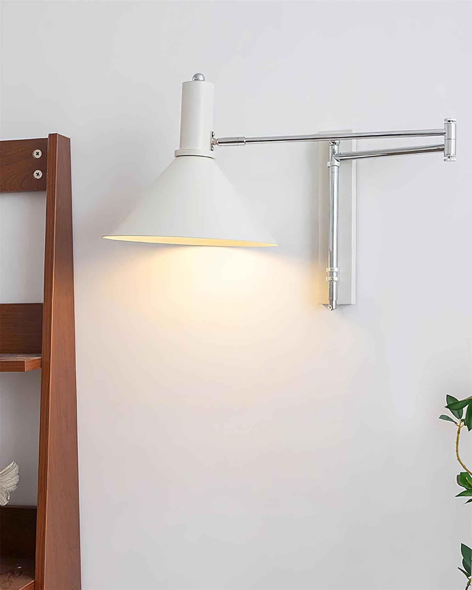 Lira Applique Murale Bras Ajustable Abat-jour Rouge
