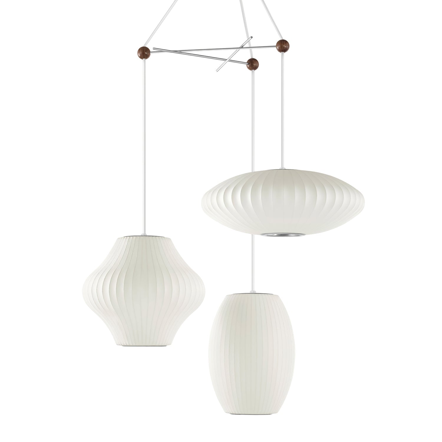 Lunar Suspension Moderne en Soie