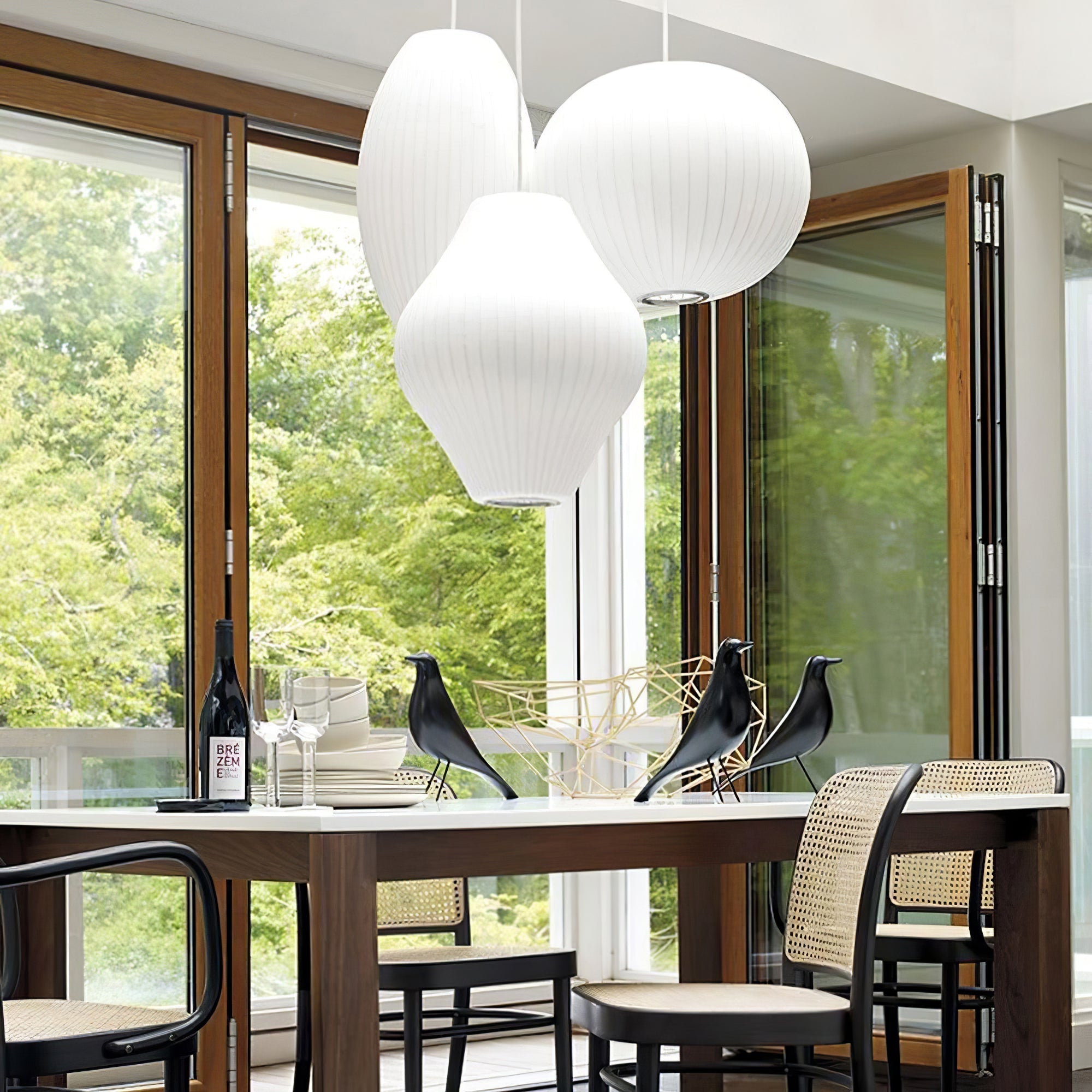 Lunar Suspension Moderne en Soie
