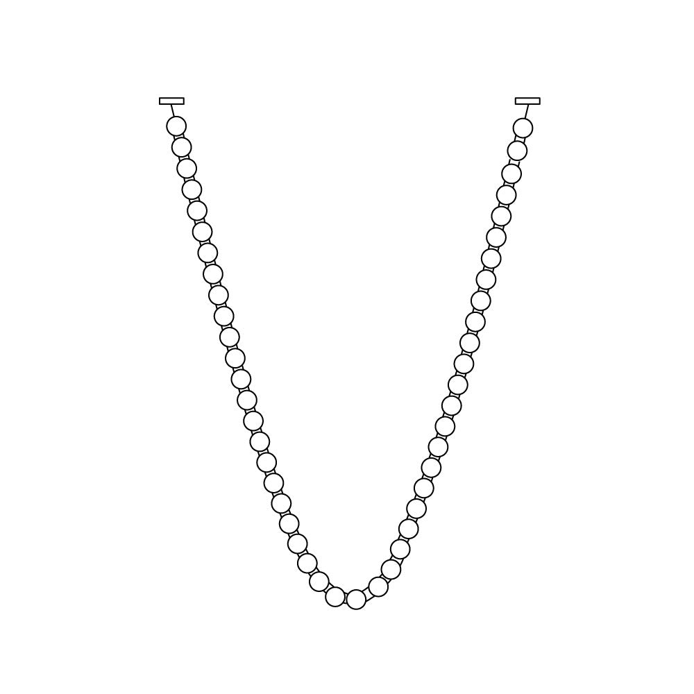 Icarara Lustre Verre Collier De Perles Moderne