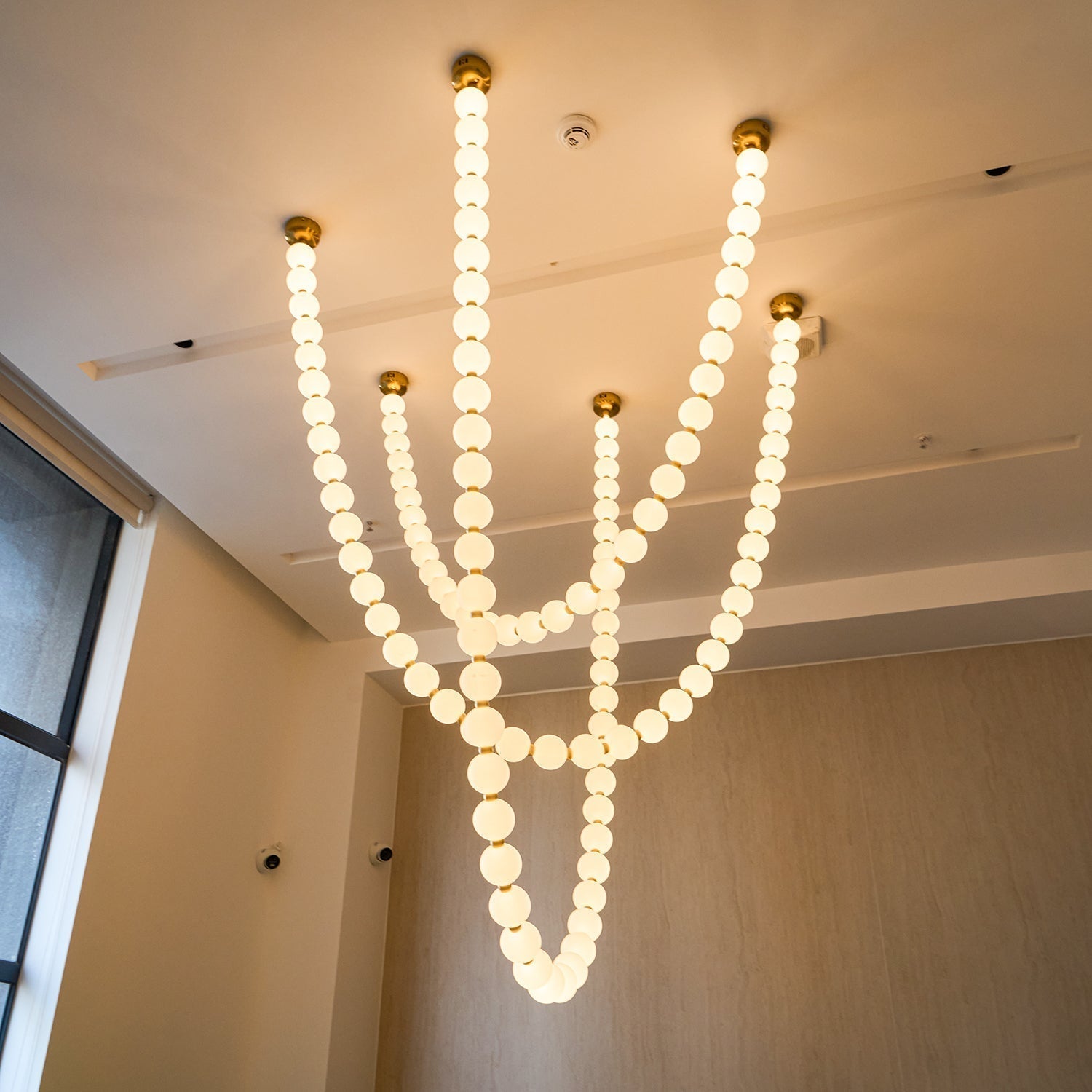 Vicariel Lustre Perles Collier Boules en Verre