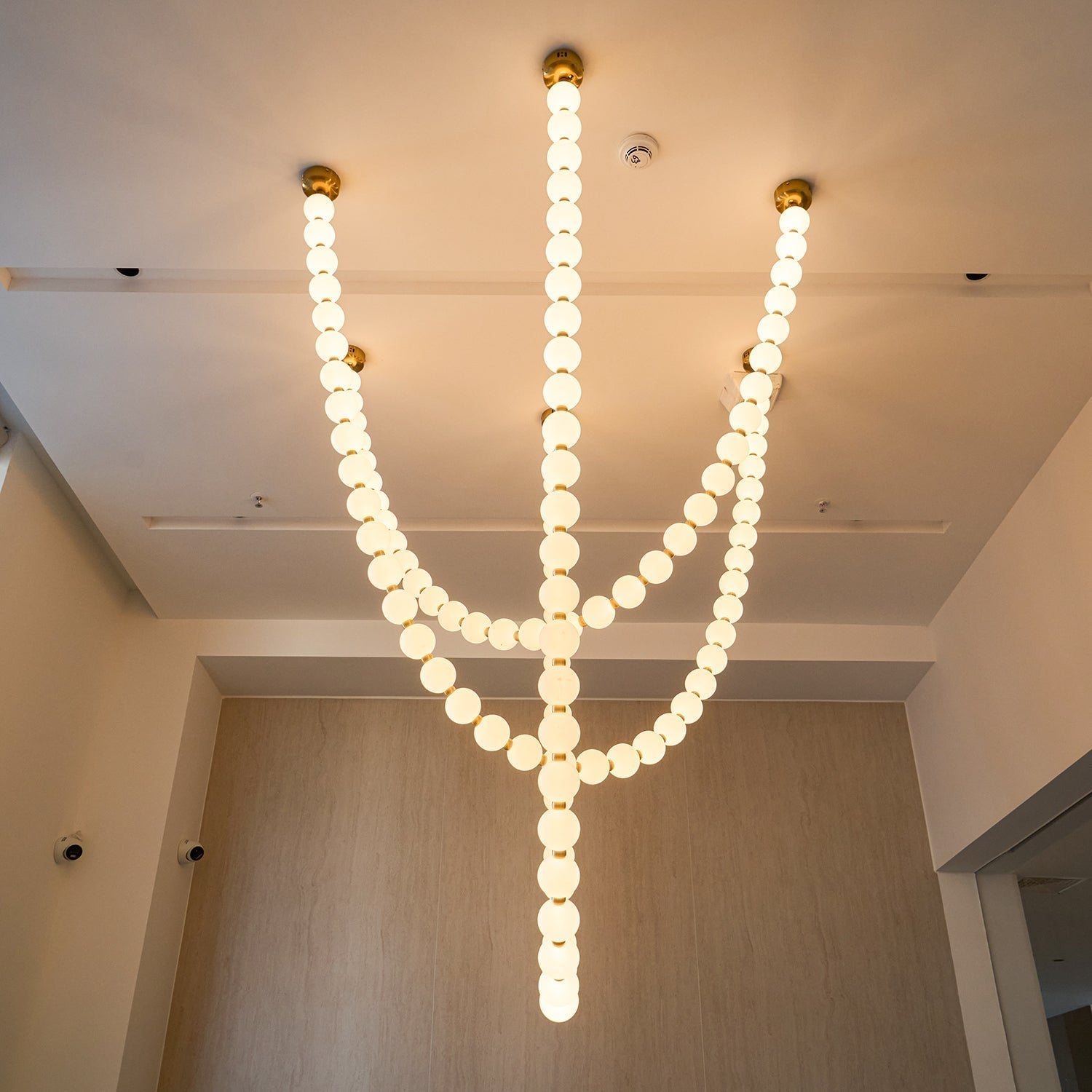 Vicariel Lustre Perles Collier Boules en Verre