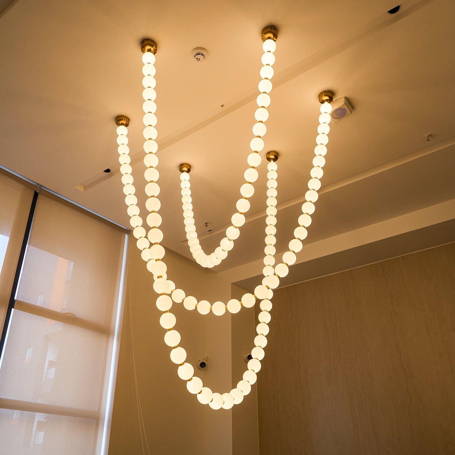 Vicariel Lustre Perles Collier Boules en Verre