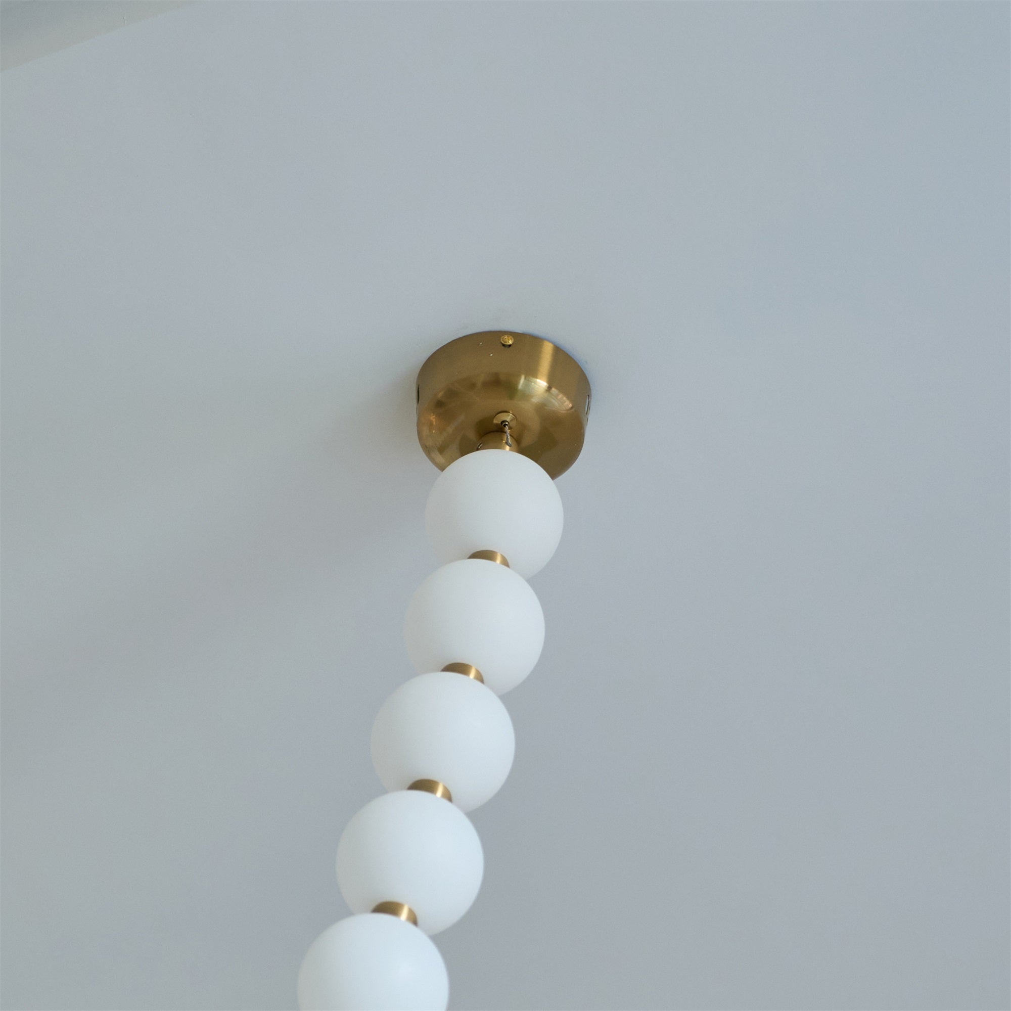 Icarara Lustre Verre Collier De Perles Moderne