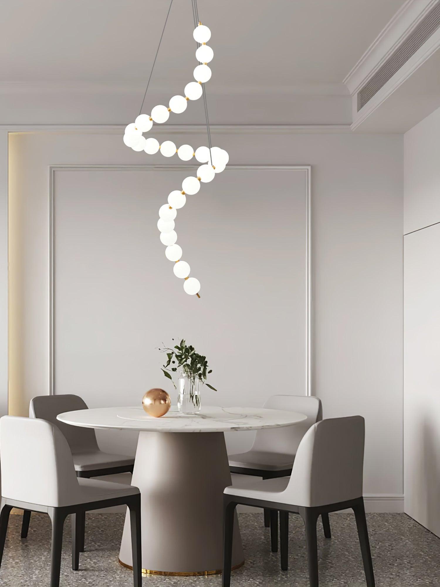 Pearl Lustre Moderne Blanc